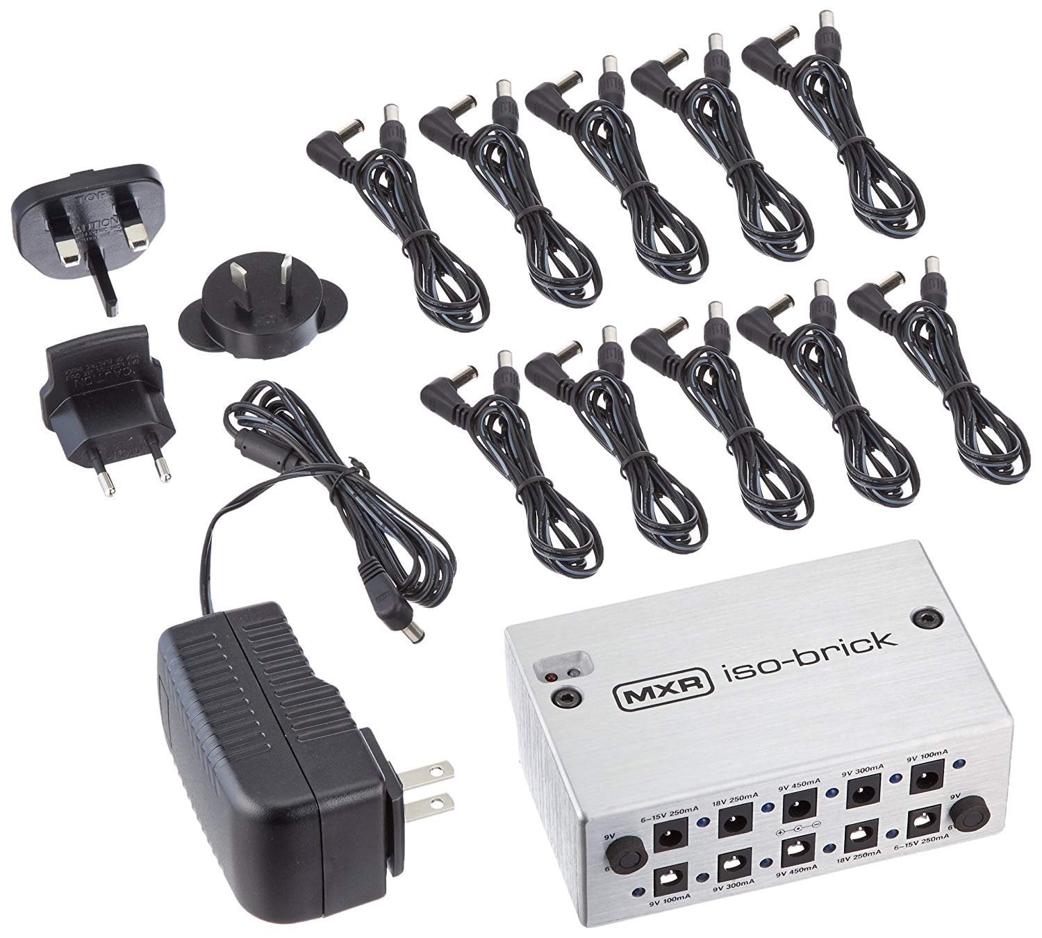 MXR M238 Iso-Brick Power Supply with 3 x Patch Cables