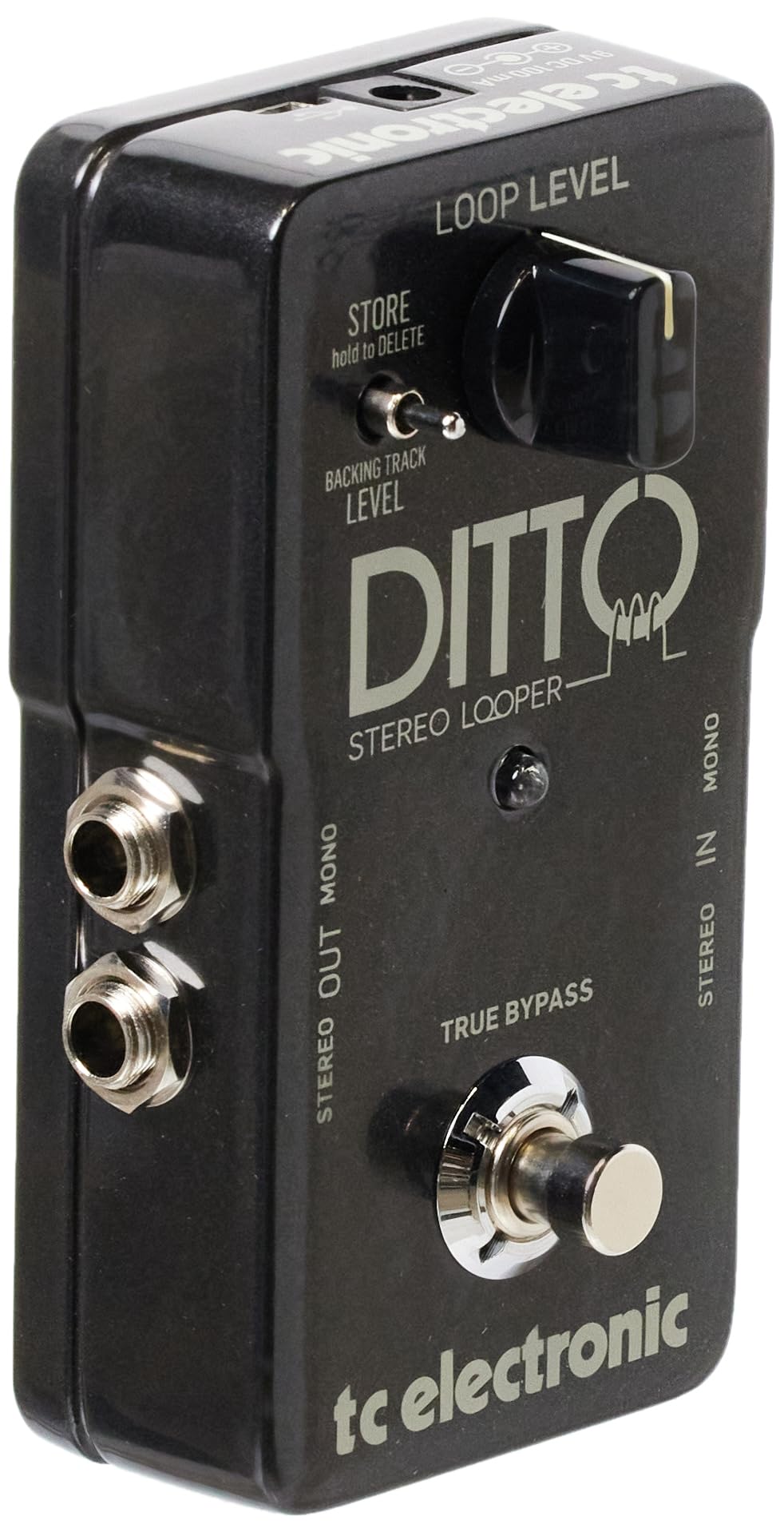 TC Electronic DITTO STEREO LOOPER Highly Intuitive Looper Pedal with Stereo I/O and Loop Import/Export