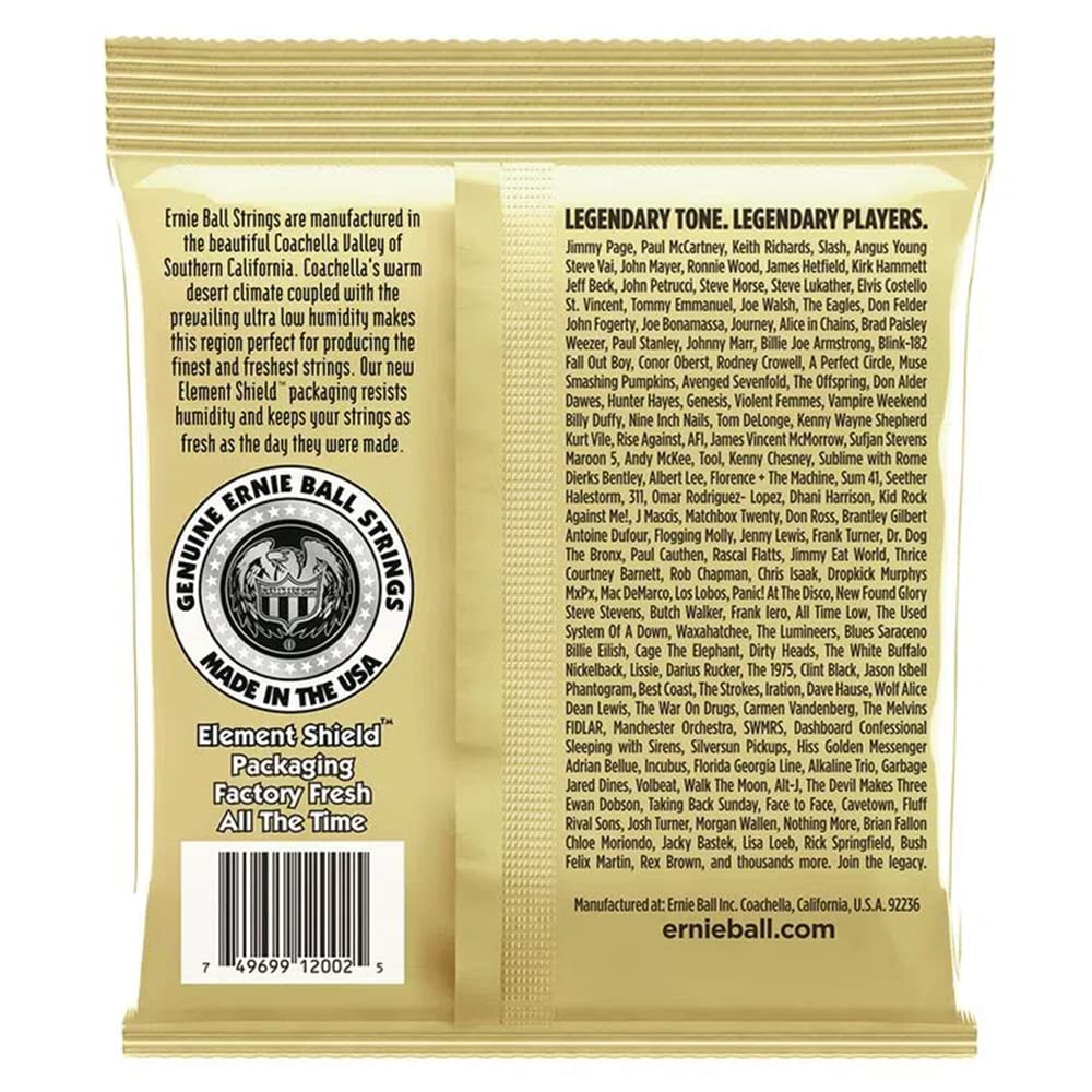 Ernie Ball Earthwood Medium 80/20 Bronze Acoustic Guitar Strings, 13-56 Gauge (P02002)'-Single Pack