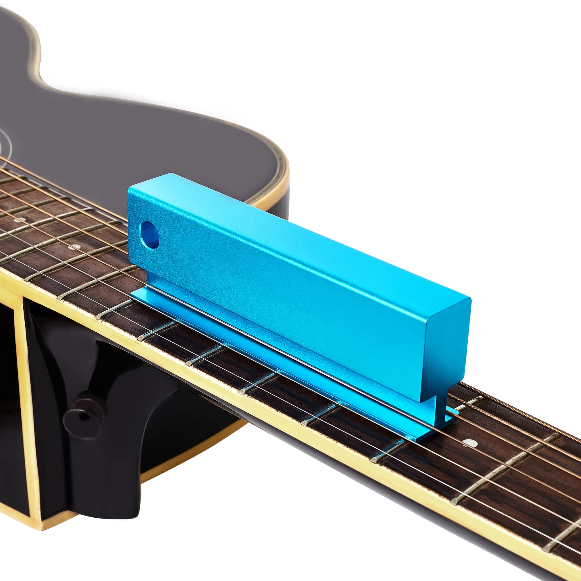 Meideal Guitar Fret Understring Leveler, Aluminum Fret Leveling Sanding Beam File Bar, Pro Luthier Repair Tool for Guitar & Bass