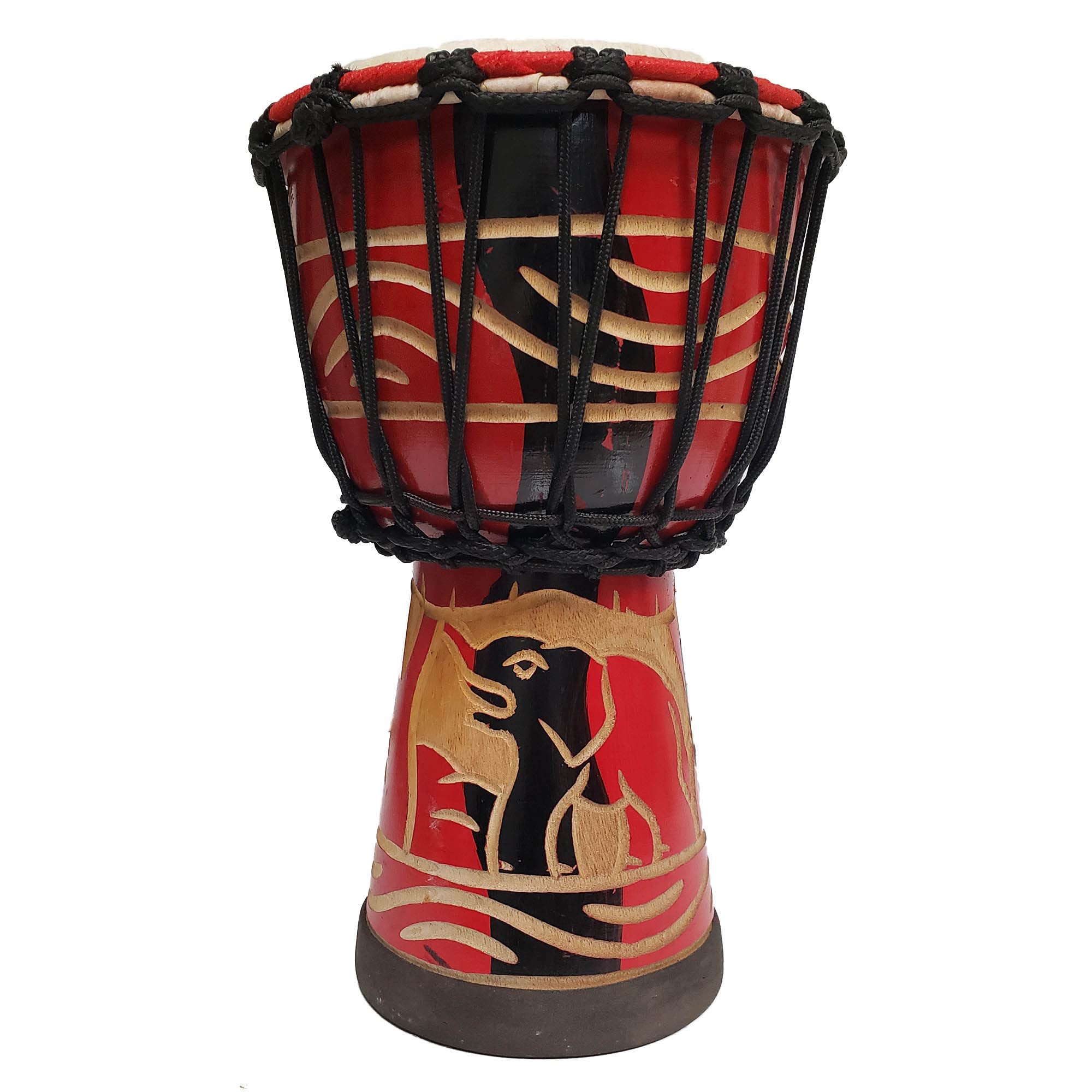 Stoneage Arts Djembe Drum Carved Bongo African Also An Awesome Gifting Idea Unique D  cor Option. Carver Abstract Elephant Giraf