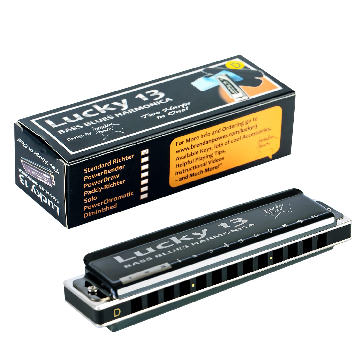 East Top Lucky 13 Bass Plus Blues Harmonica 13 Holes Diatonic Harp Mouth Organ Professional Richter Harmonica D Key For Adults