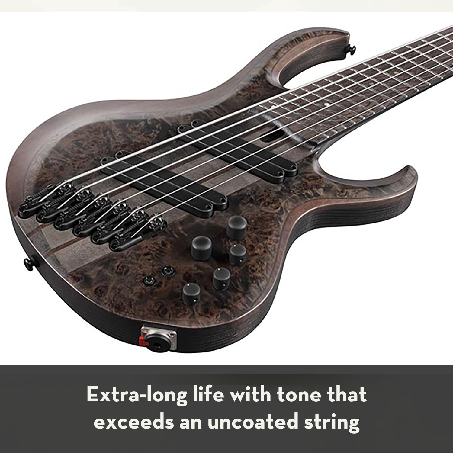 DRAGON SKIN+ - Coated Stainless Steel Bass Strings - DBSM5-45 - Superior Sound with Comfortable Feel & Long Life: 5 String Multi