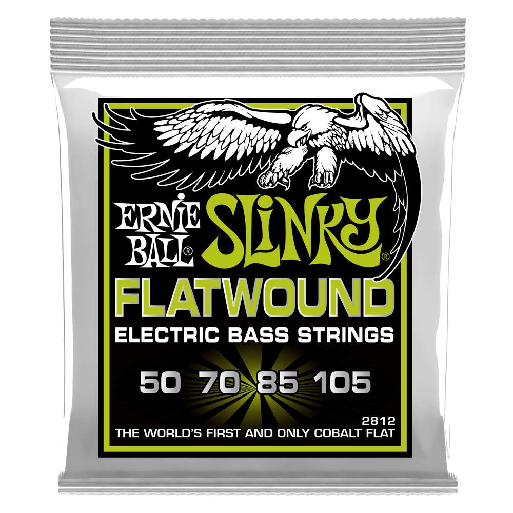 Regular Slinky Cobalt Flatwound Electric Bass Strings 50-105 Gauge