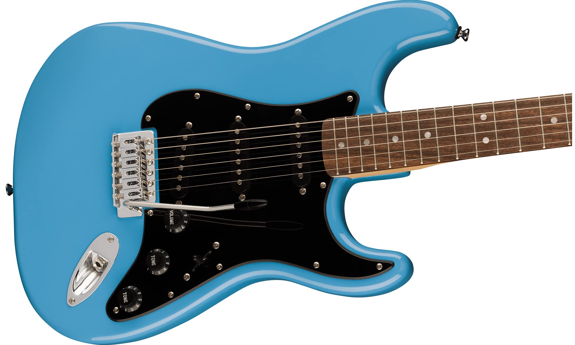 Fender Squier Sonic Stratocaster - California Blue Bundle with Tuner, Strap, Picks, and Austin Bazaar Guitar DVD