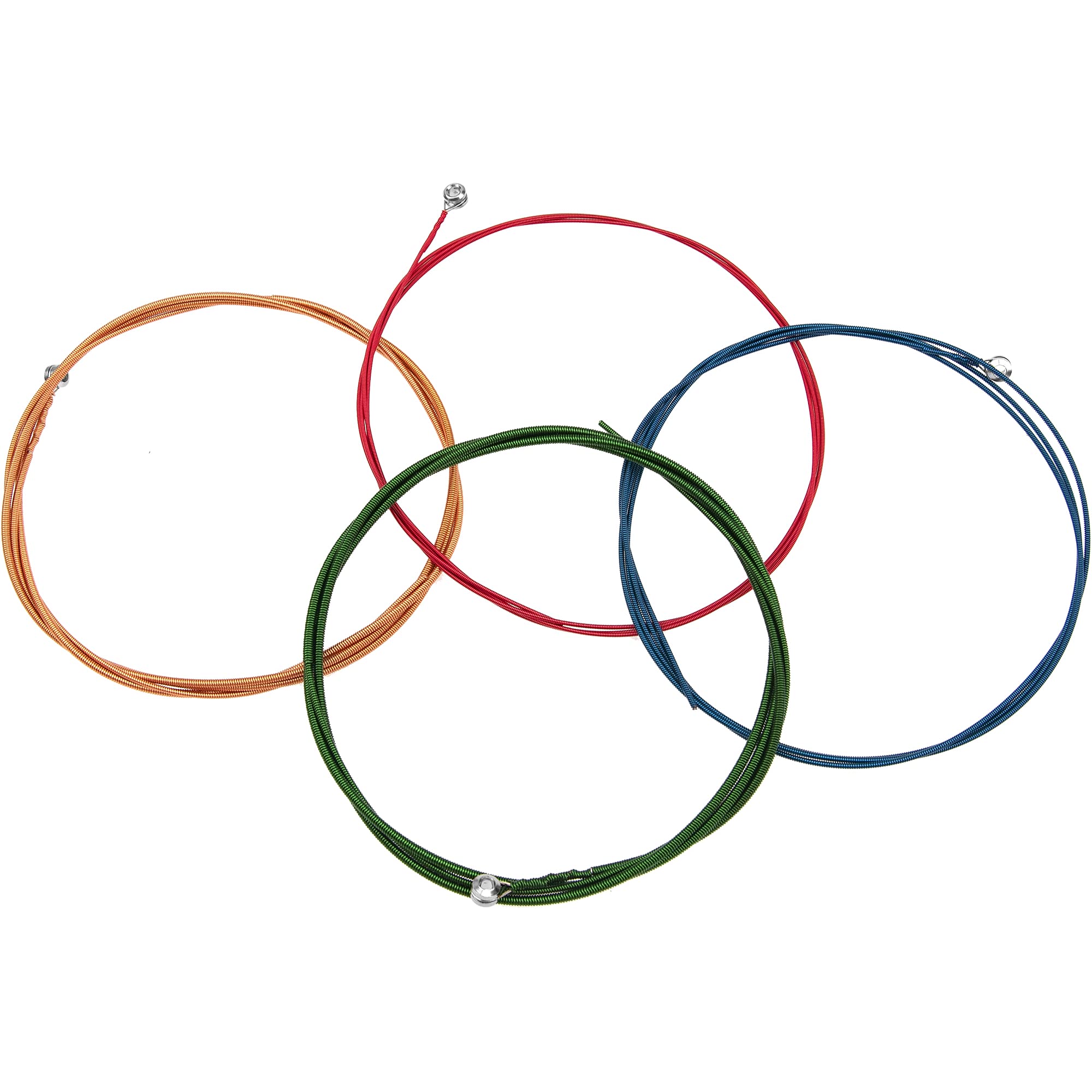 Yootones 4Pcs 4String Bass Strings 44-100 Gauges Electric Bass 4 Color Steel String Compatible With Bass Electric Bass Parts (Co