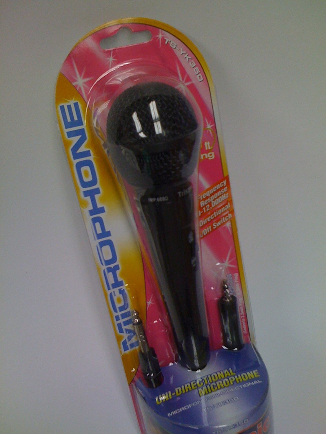 New 8 Foot Wired Dynamic Microphone With Two Plugs