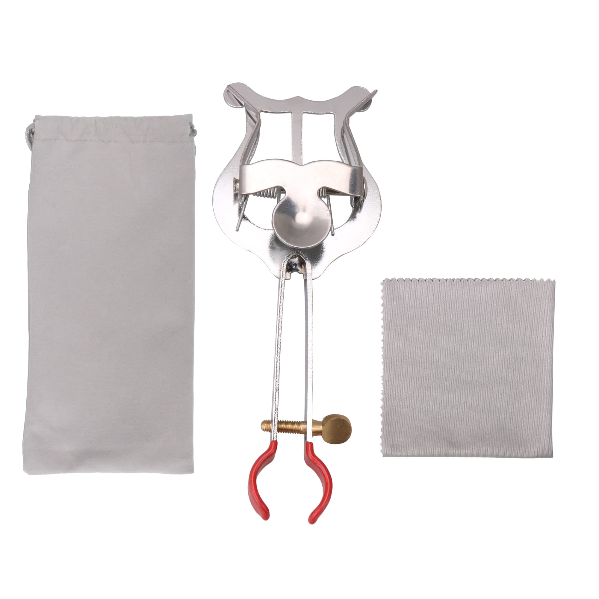 lovermusic Silver Trumpet Marching Lyre Clamp-On Music Clip Replacement for Instrument Parts