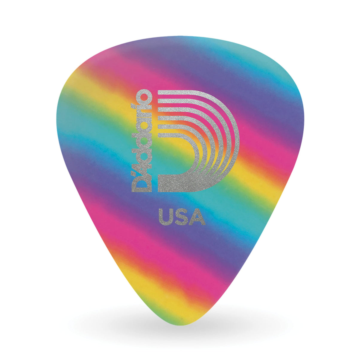Daddario Rainbow Celluloid Guitar Picks, Medium, 25 Pack