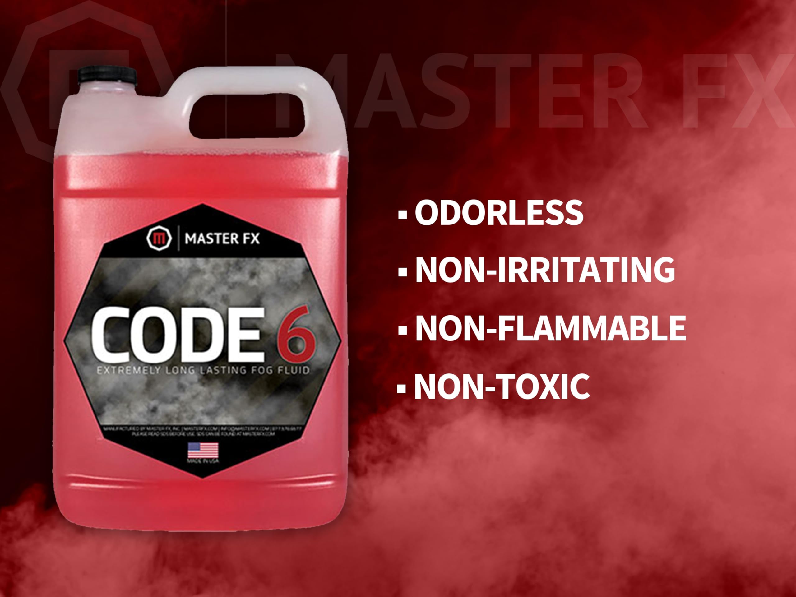 Code 6 Fog  - Extremely Long Lasting Fog Fluid - 1/2 Gallon