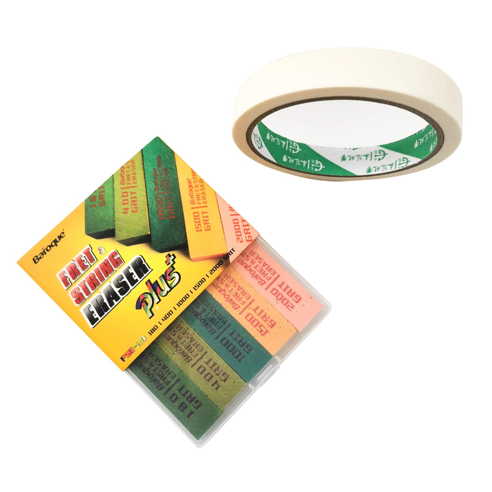 Baroque Fret Erasers For Guitar, Suitable For Guitar Strings & Fret Polishing Abrasive, Fret Erasers Kit, Set Of 5,High-Quality