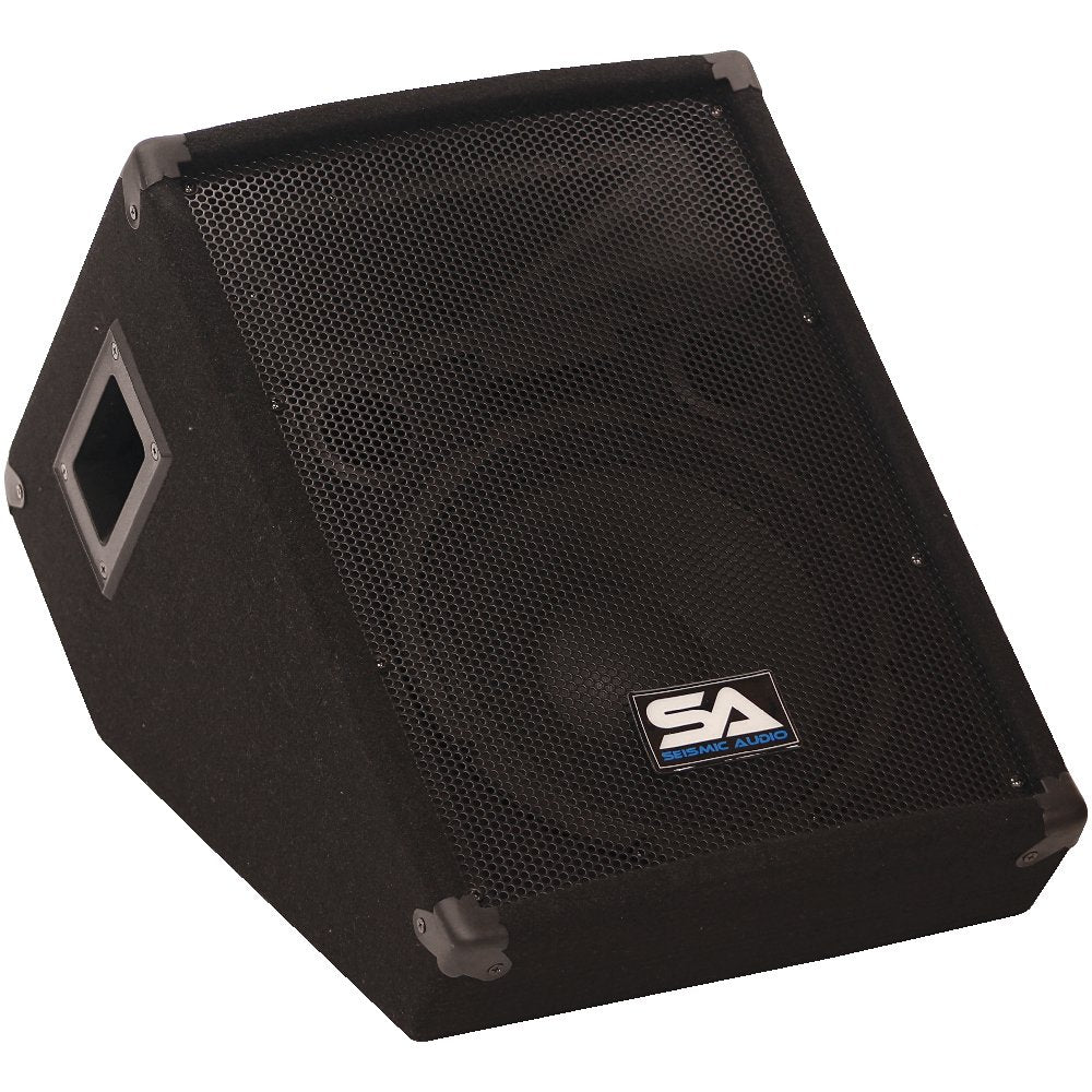 Seismic Audio - SA-10MTSingle - 10 Floor / Stage Monitor Wedge Style with Titanium Horn