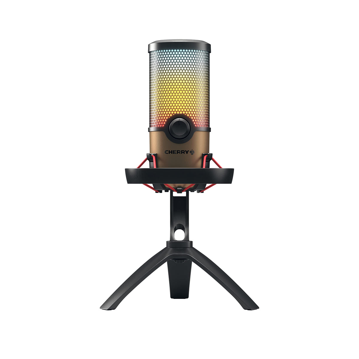 Cherry Um 90 Pro Rgb, Usb Microphone With Rgb Illumination, For Gaming, Streaming, Asmr, 4 Directional Characteristics, Shock Mo