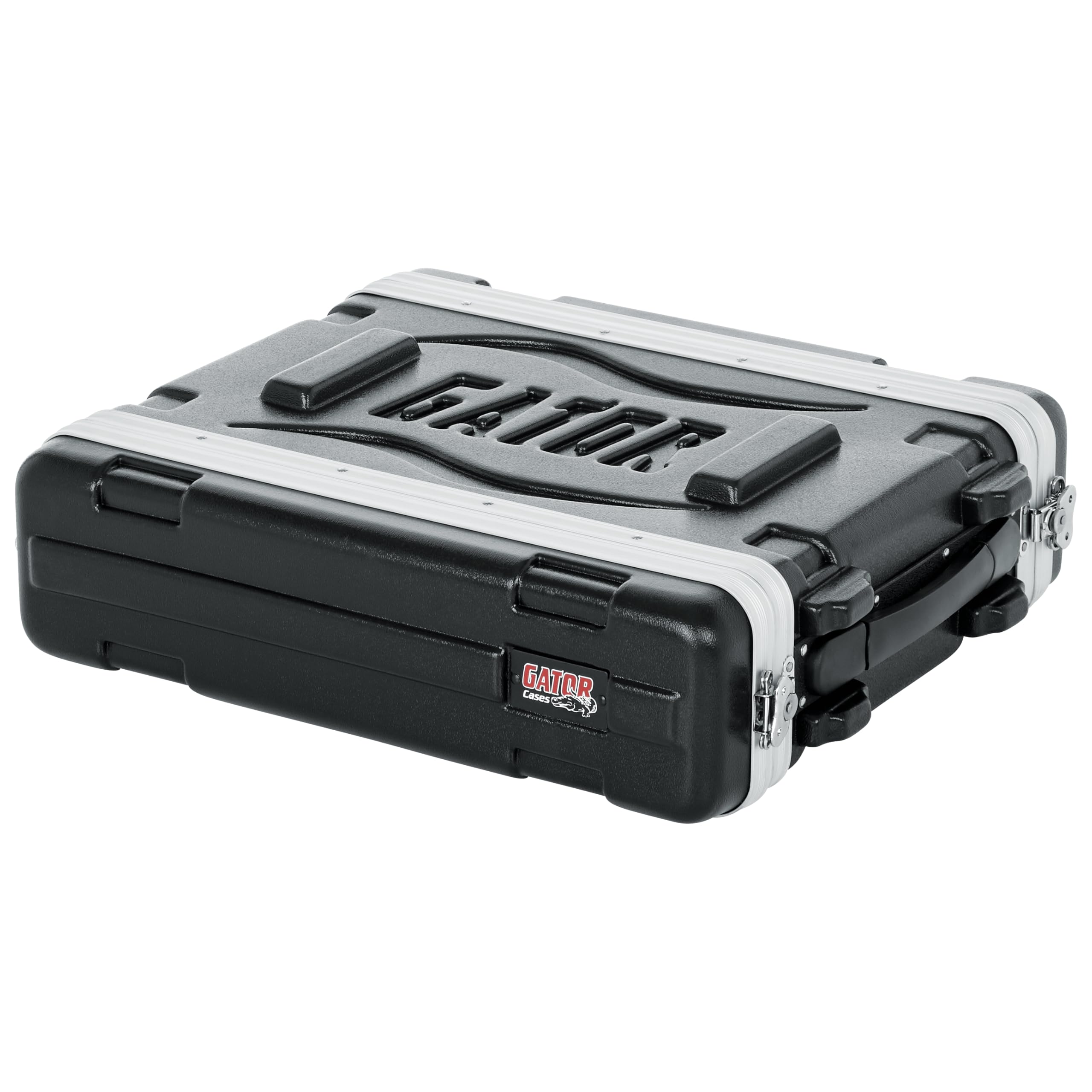 Gator Cases Lightweight Molded 2U Rack Case with Heavy Duty Latches; Shallow 14.25 depth (GR-2S)