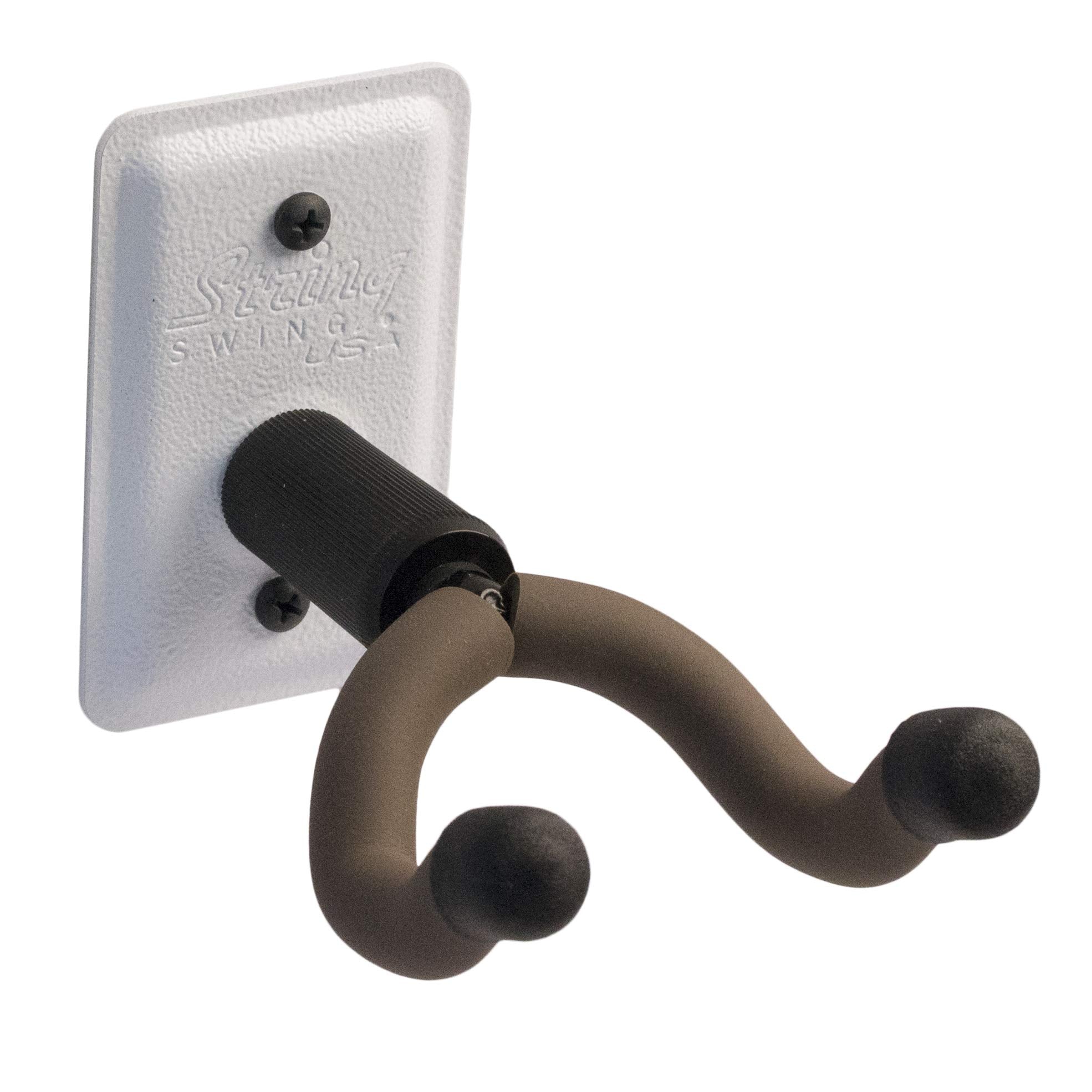 String Swing Guitar Hanger White Metal Wall Mount Home & Studio Guitar Keeper Wcc11K
