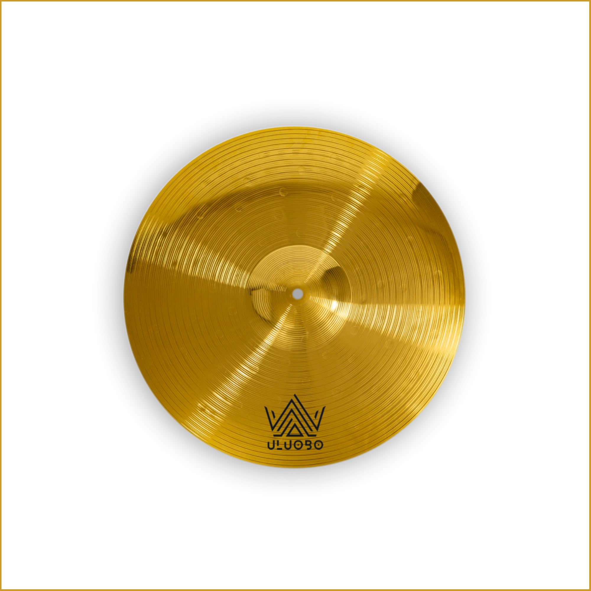 ULUOBO 13 inch Cymbal, Practice Cymbal for Drum set (1piece, Gold)