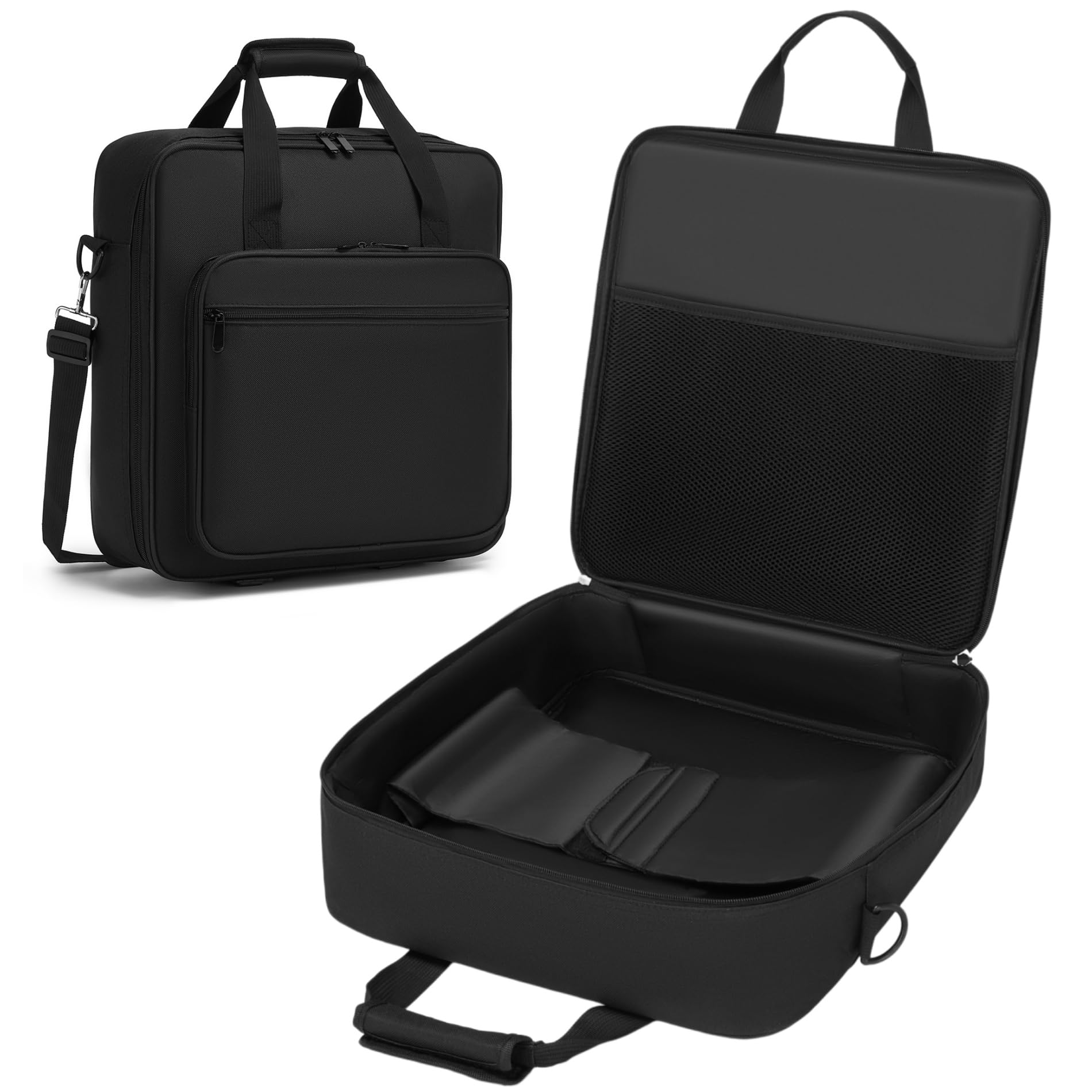 DJ Controller Case Gig Bag, Padded Nylon Audio Mixer Travel Case with Removable Strap - Compatible with Rodecaster Pro II, TC He