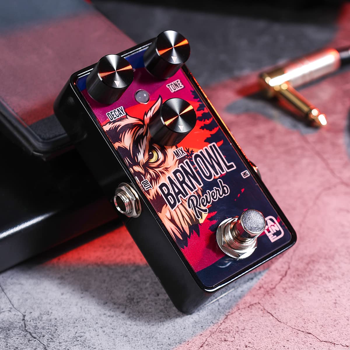 Caline Mini Guitar Reverb Pedal G008 G Series Digital Guitar Pedal with Wide Range Tone for Bass Electric Guitar