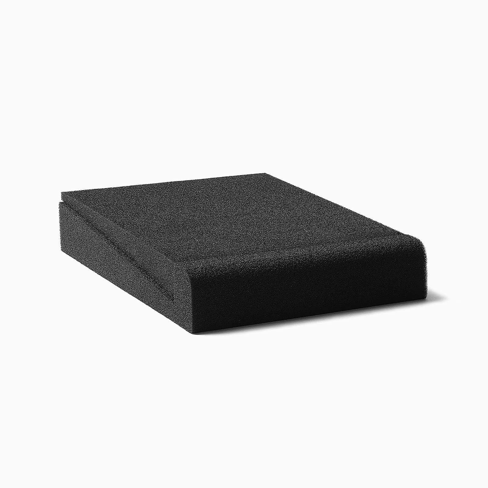 SS5 Studio Monitor Isolation Pads, High-Density Acoustic Foam Tilted Tabletop & Desktop Speaker Stands for Midsize Bookshelf Com