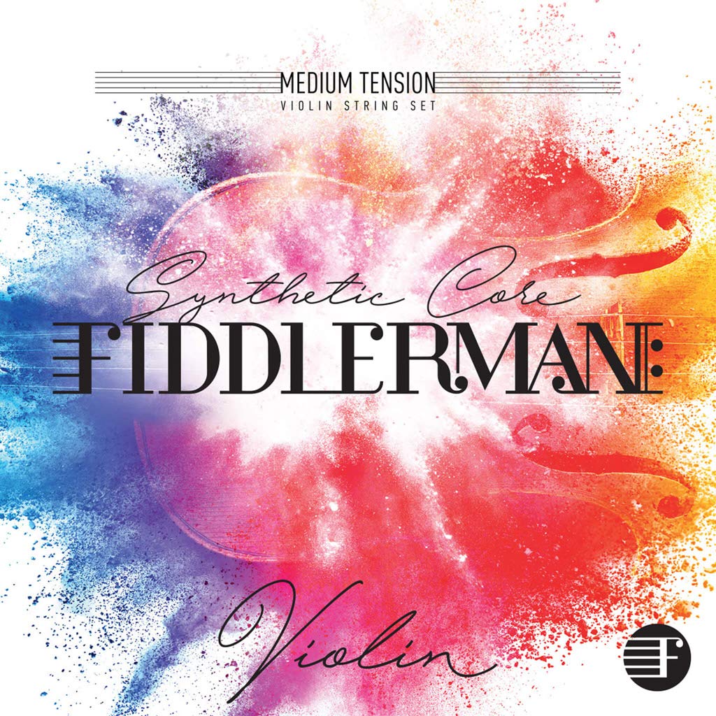 Fiddlerman Violin String Set, Synthetic Core w/ Ball-End for both 4/4 and 3/4 size