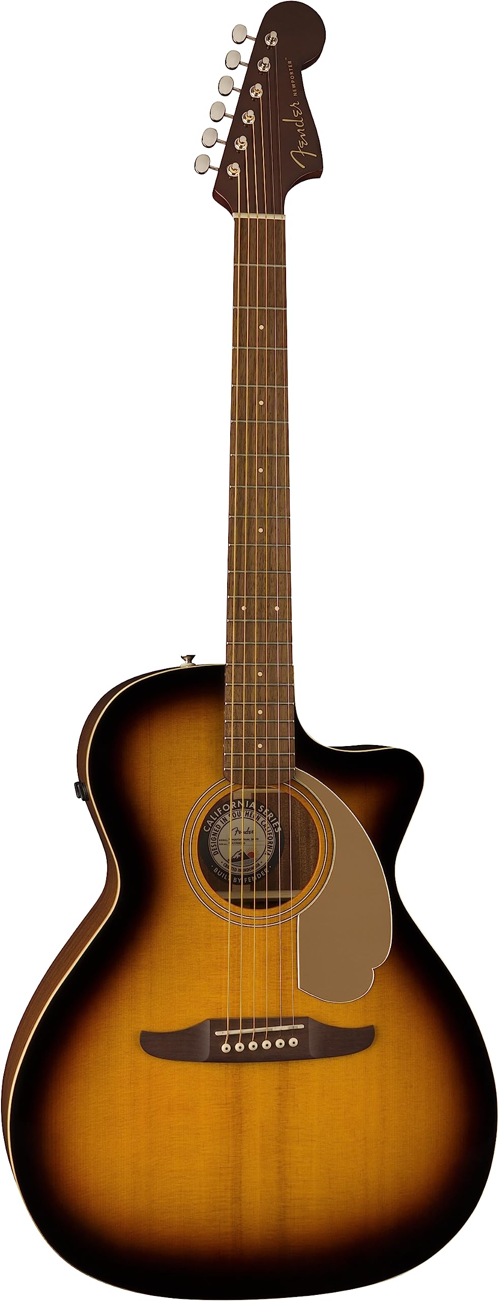 Fender Newporter Player Acoustic Guitar, Sunburst
