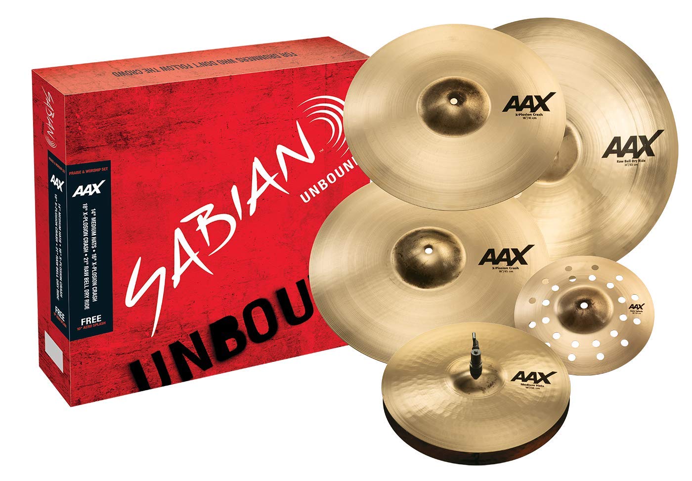 SABIAN AAX Praise AND Worship Cymbal Pack, Brilliant Finish