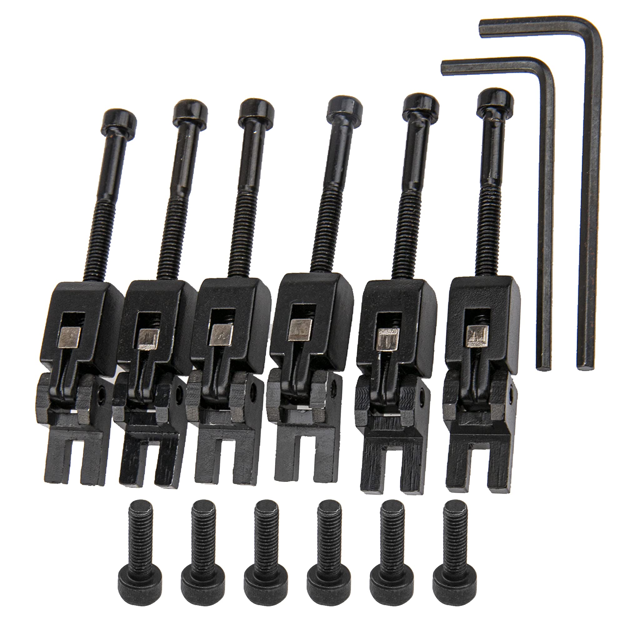 18Pcs Yootones Locking Systyem Locked Saddles Tremolo Bridge Saddle String Lock Insert Blocks Compatible with Floyd Rose Electri