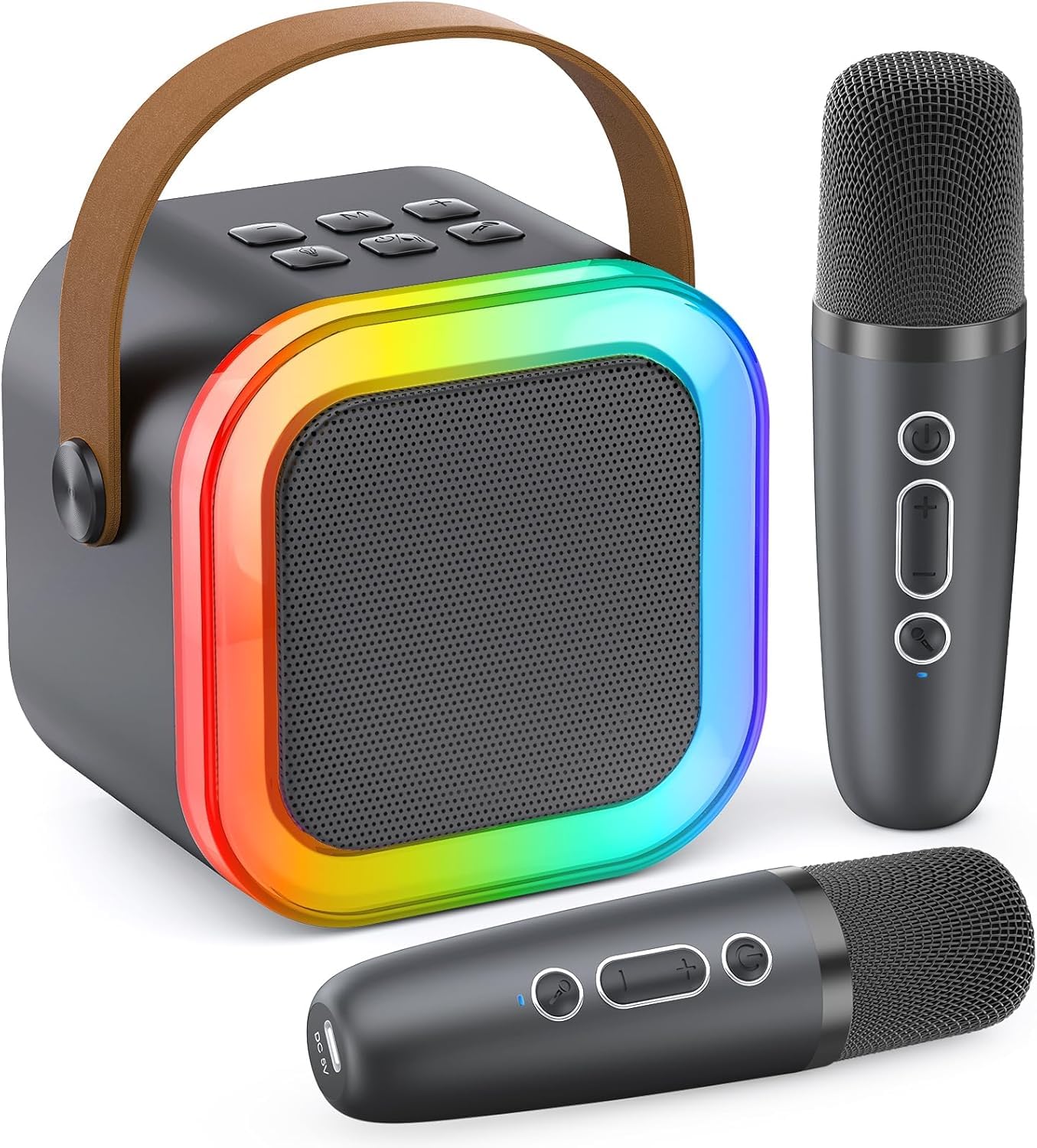 Kidara 2025 New Karaoke Machine For Kids With 2 Two Wireless Mics 4-12 Years Toys Gifts For Girls Boys Ages 4, 5, 6, 7, 8, 9, 10