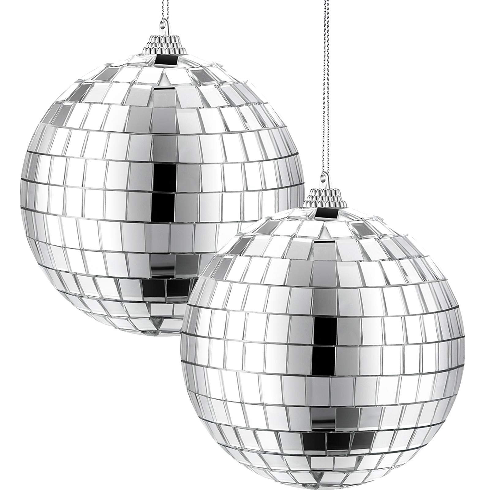 2 Pieces Mirror Disco Ball, 70S Disco Party Decoration, Hanging Ball For Party Or Dj Light Effect, Home Decorations, Stage Props