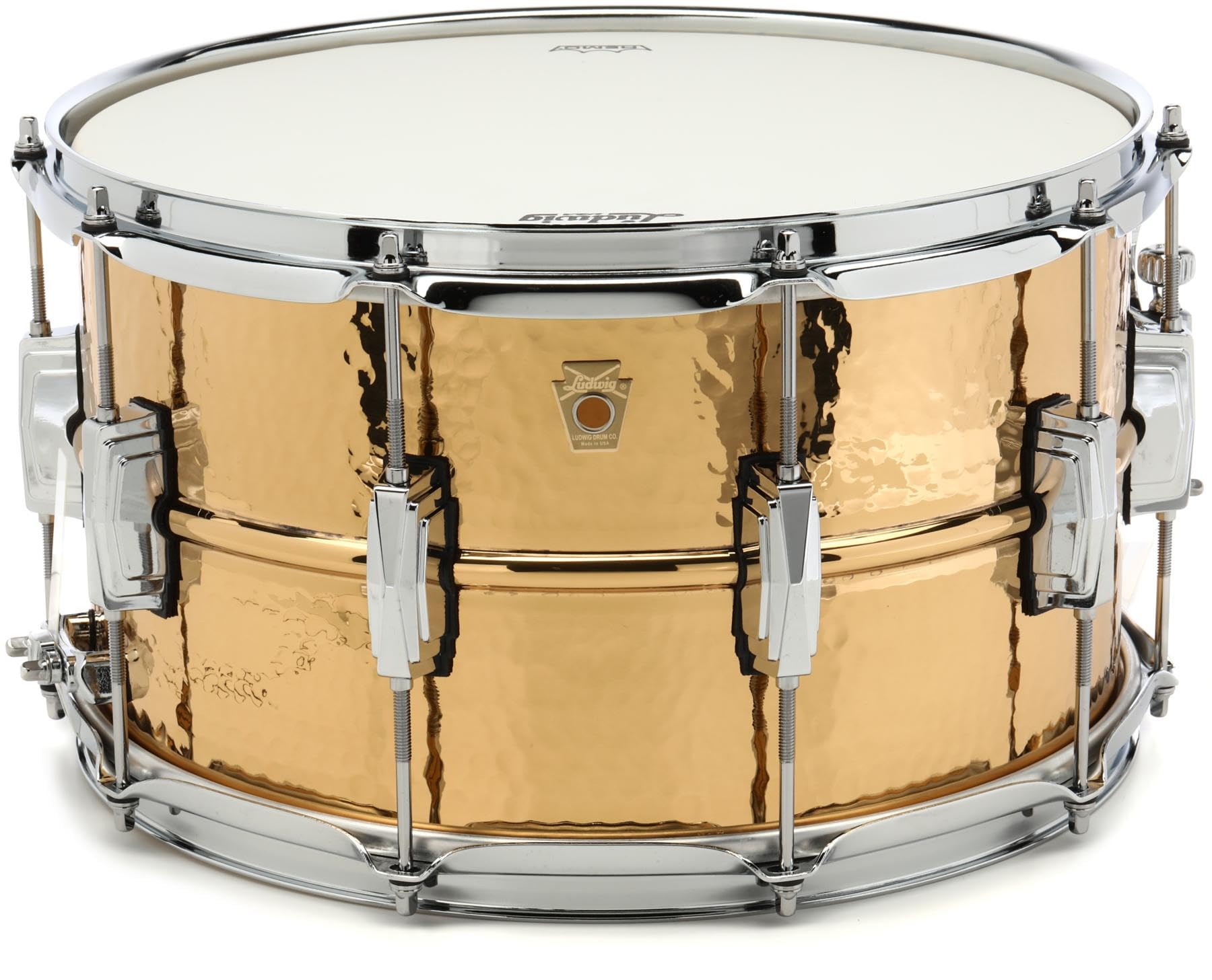 Ludwig Hammered Bronze Snare Drum - 8 x 14 inch