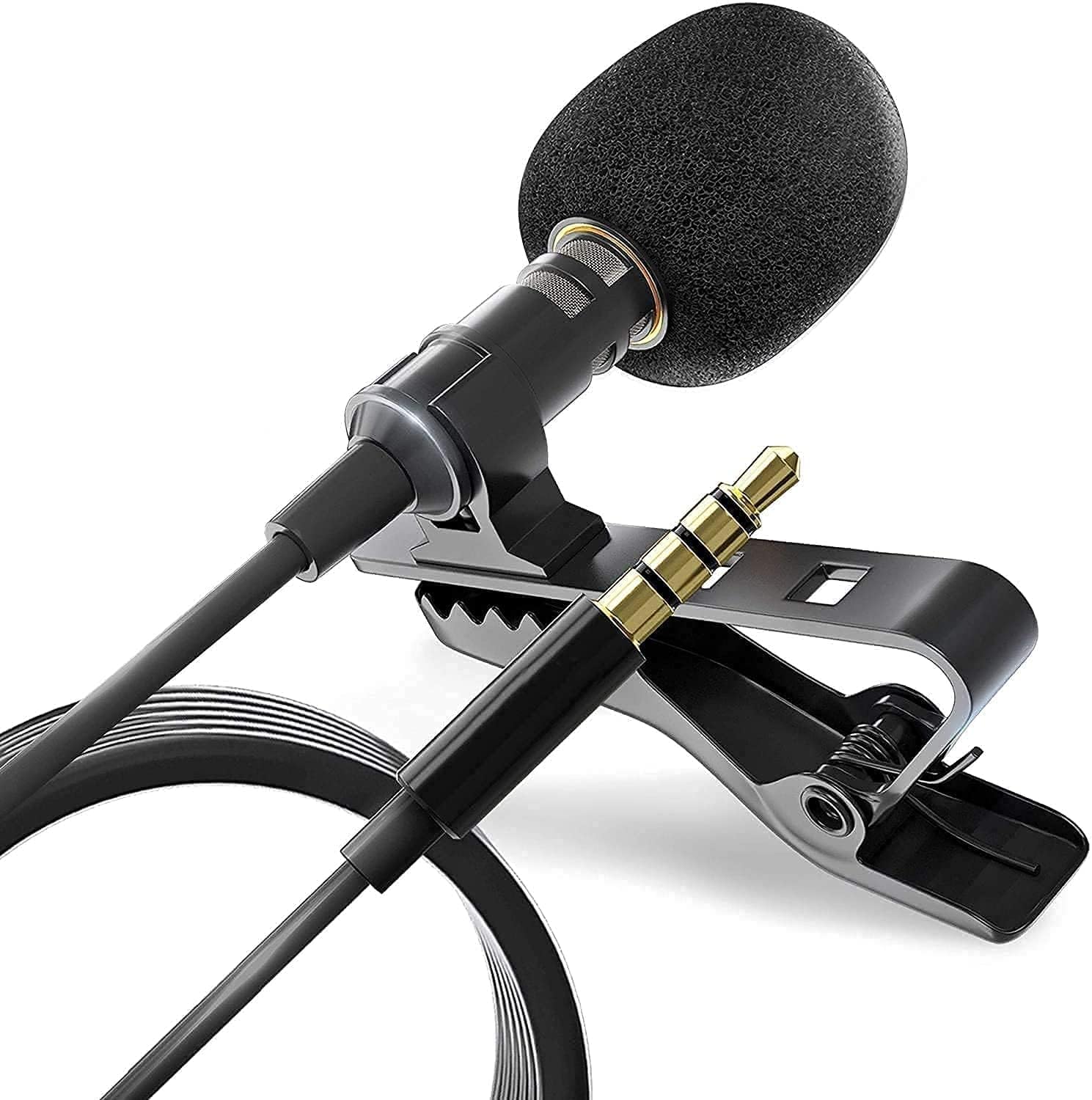 Securinnov 3.5Mm Clip Microphone For Youtube, Collar Mike For Voice Recording, Sg4 Lapel Mic Mobile, Pc, Laptop, Android Smartph