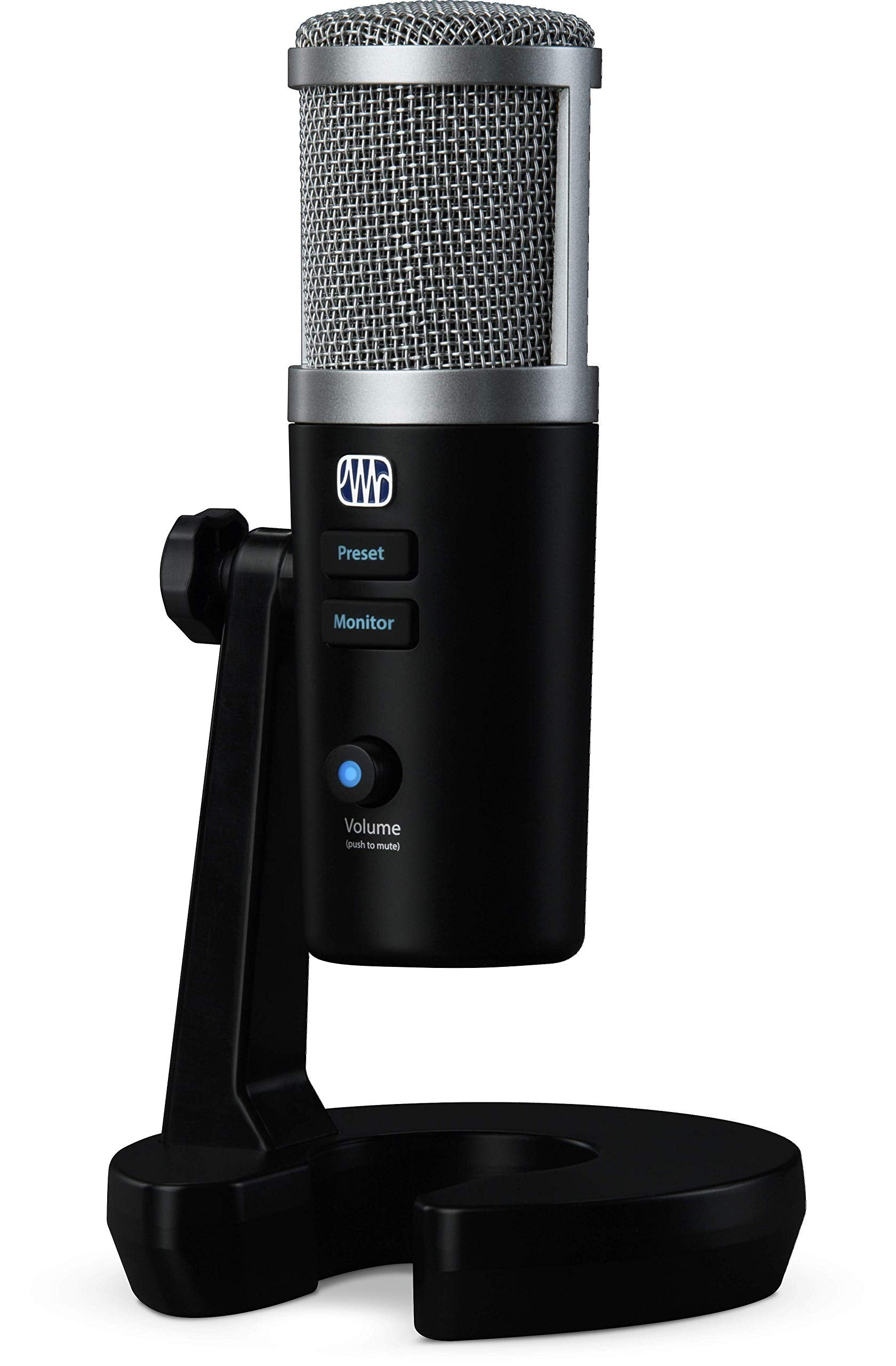 PreSonus Revelator USB Condenser Microphone for podcasting, live streaming, with built-in voice effects plus loopback mixer for