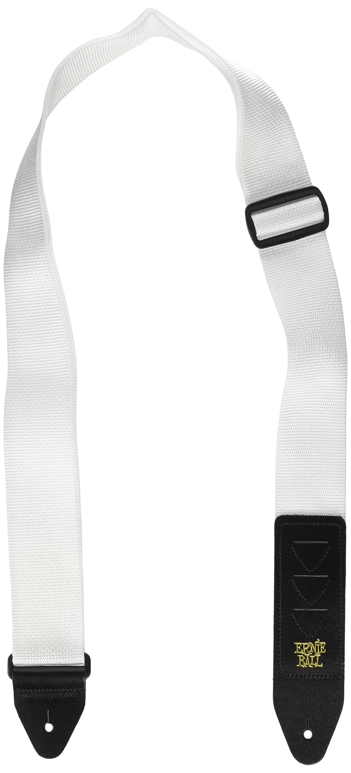 Ernie Ball Pickholder Polypro Guitar Strap, White (P04259)