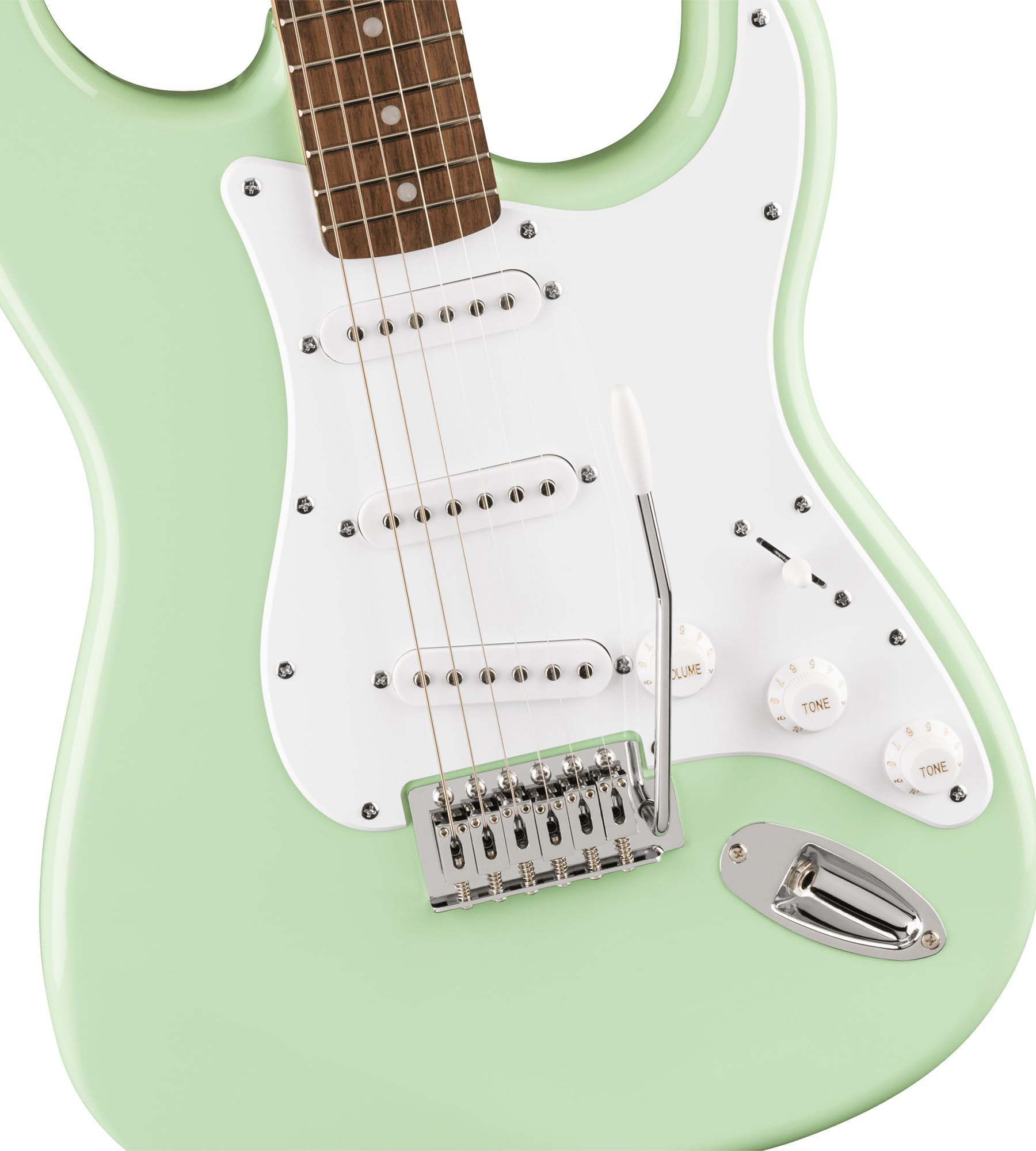 Fender Squier Sonic Stratocaster Pack - Surf Green Bundle with Frontman 10G Amp, Gig Bag, Instrument Cable, Strap, Picks, and 3-