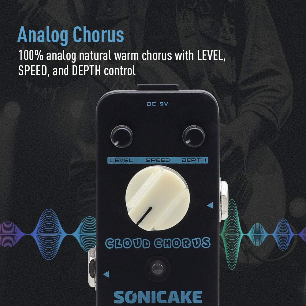SONICAKE Chorus Pedal Chorus Guitar Pedal Guitar Effects Pedal Classic BBD Analog True Bypass