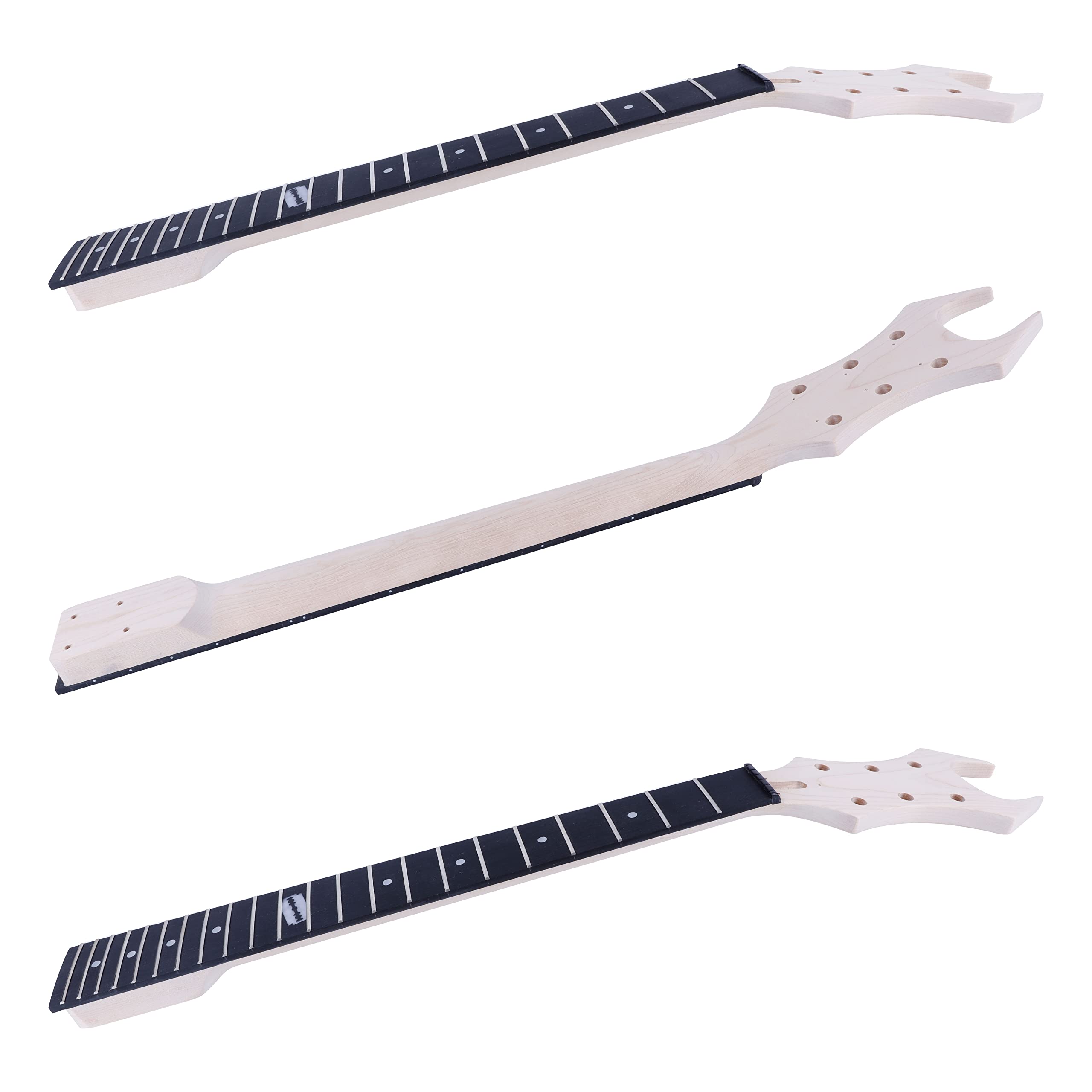 Leo Jaymz DIY Electric Guitar Kits with Mahogany Body and Maple Neck - Ebony Fingerboard and All Components Included (BC)