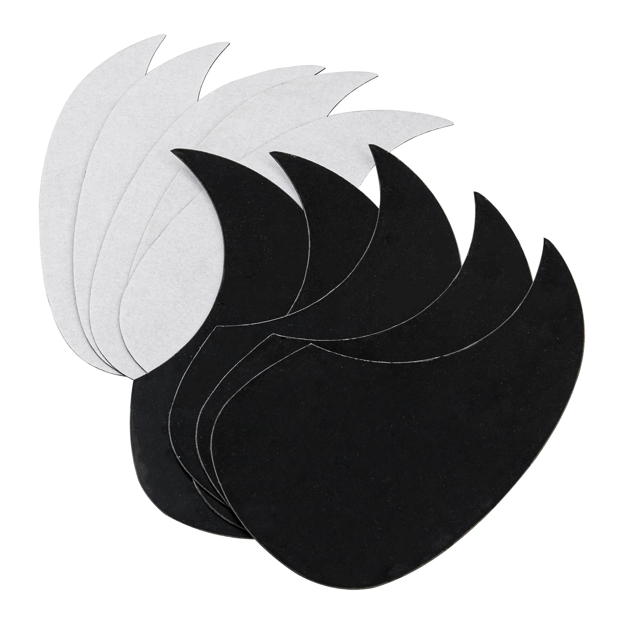 20Pcs Yootones Acoustic Guitar Pickguard Hummingbird-Shaped & Water-Shaped Compatible with Acoustic Guitar (Black)