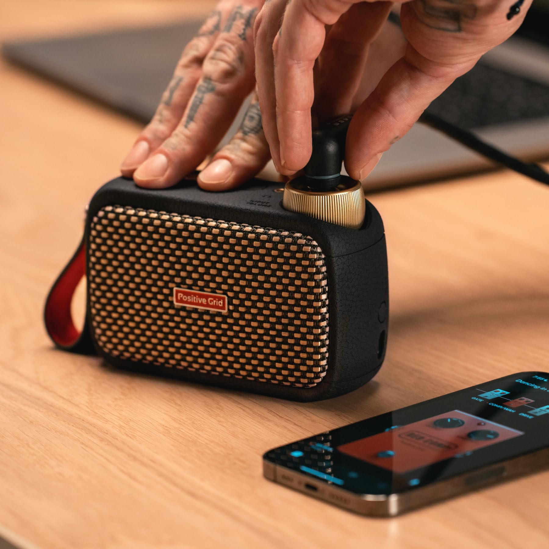 Positive Grid Spark GO 5W Ultra-Portable Smart Guitar Amp, Headphone Amp & Bluetooth Speaker with Smart App for Electric Guitar,