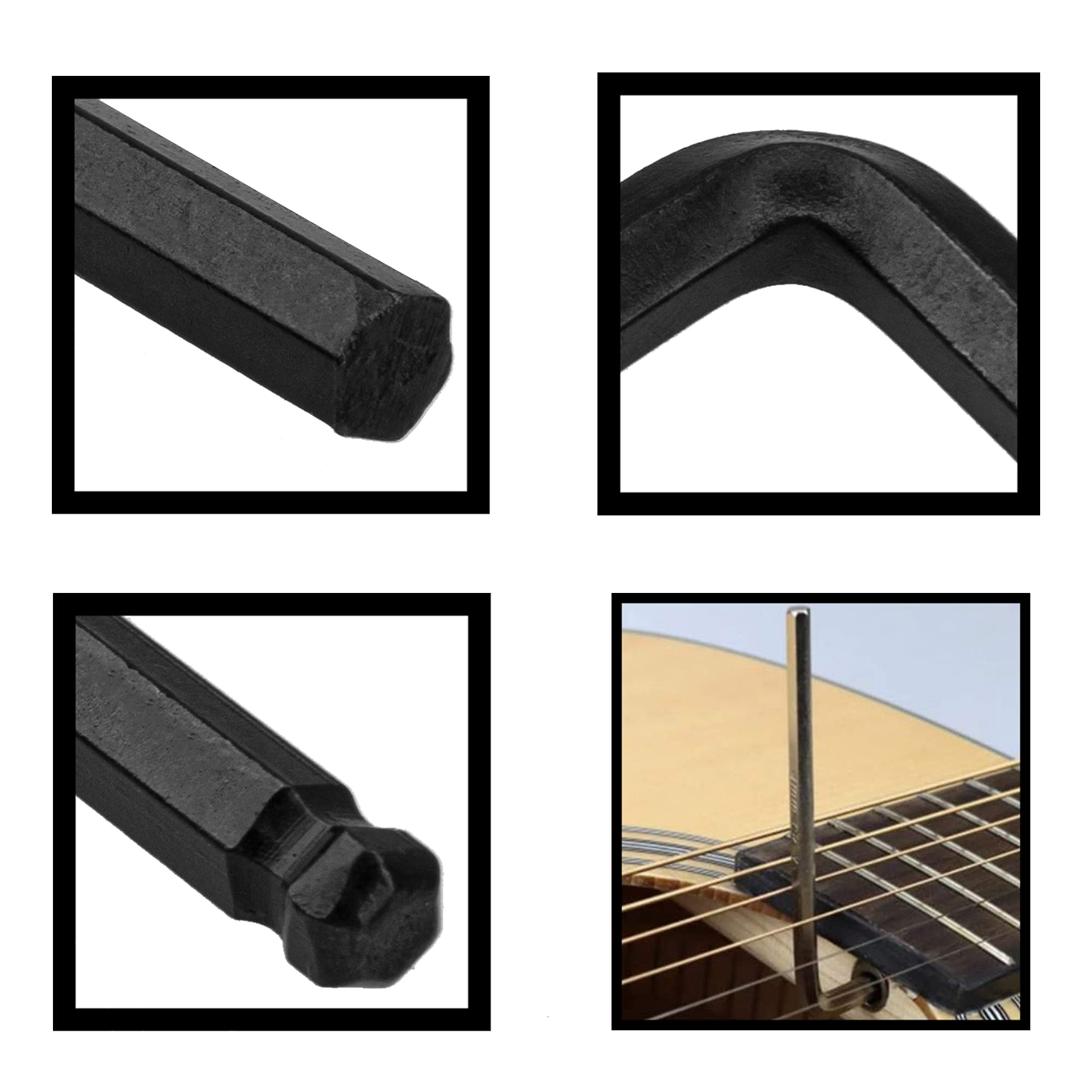 4Pcs Yootones 4mm / 5mm Guitar Truss Rod Wrench, Allen Wrench Tool Ball End Compattible with Martin Acoustic Guitar Truss Rod Ad