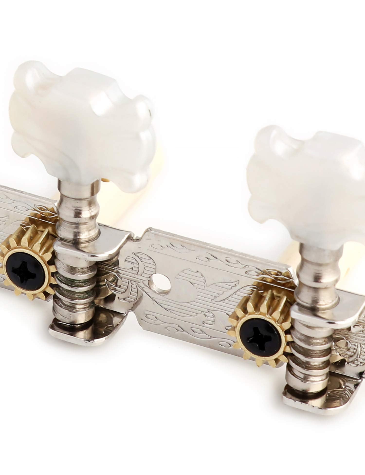 Metallor Guitar Tuning Pegs Machine Heads Tuning Keys Tuners for Classical Guitar Single Hole 3L 3R Chrome. (G311)