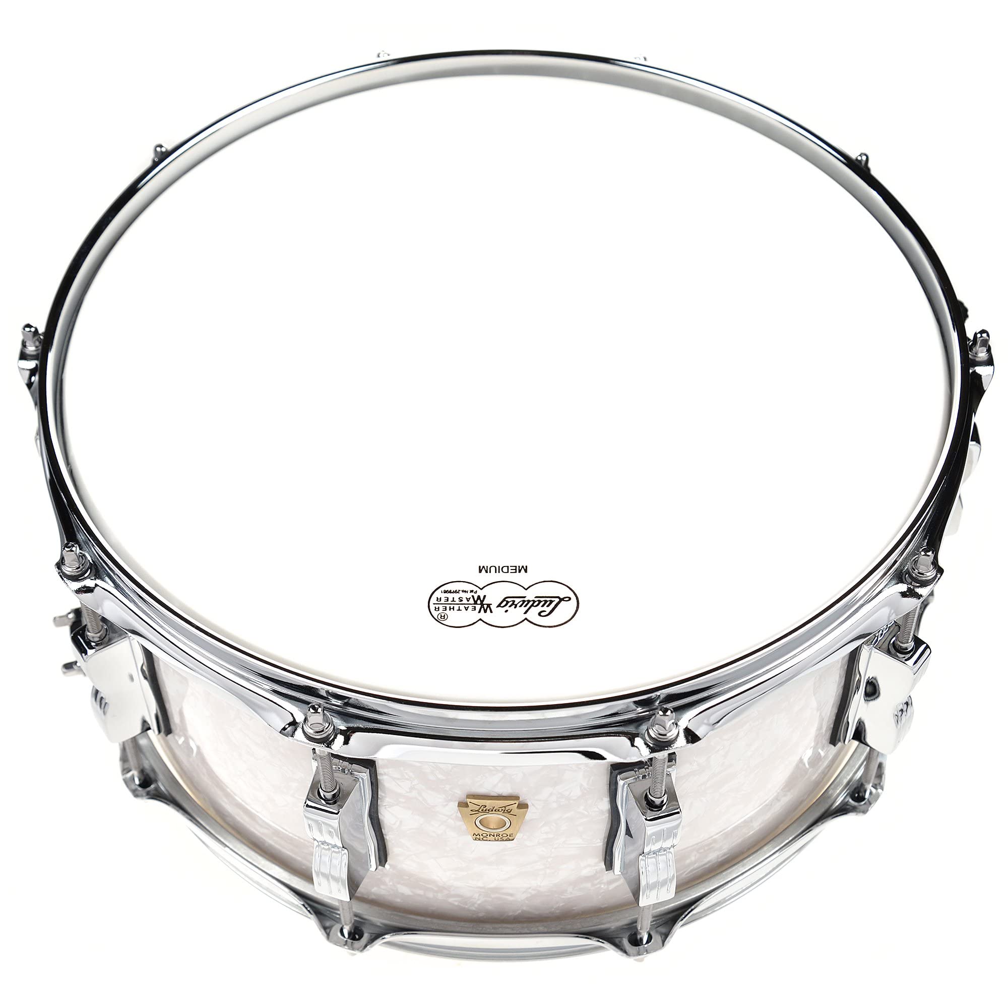 Ludwig Classic Maple Snare Drum - 6.5x14 - White Marine Pearl (LS403XX0P)