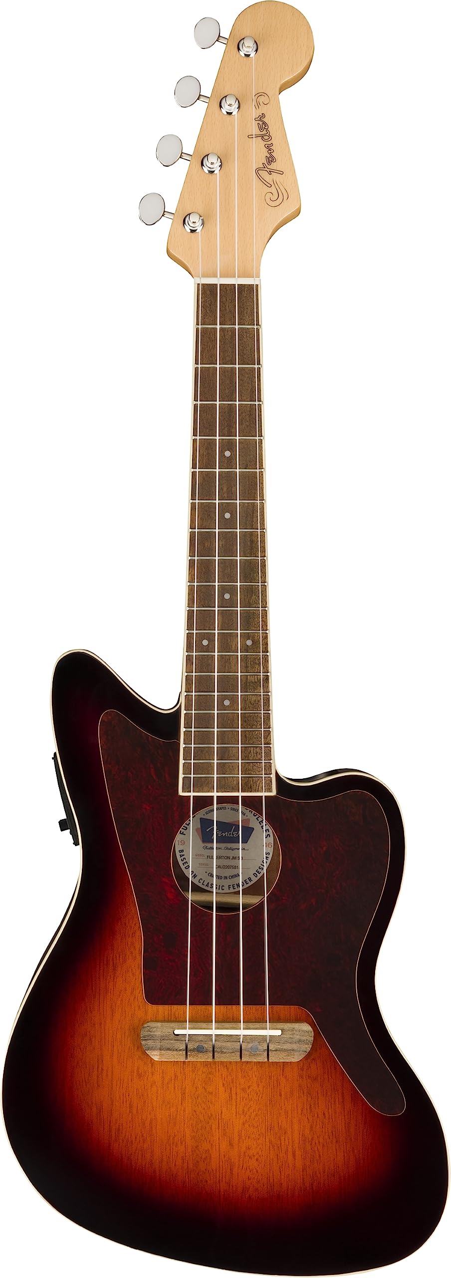 Fender, 4-String Ukulele, Right, 3-Color Sunburst (0970533500)