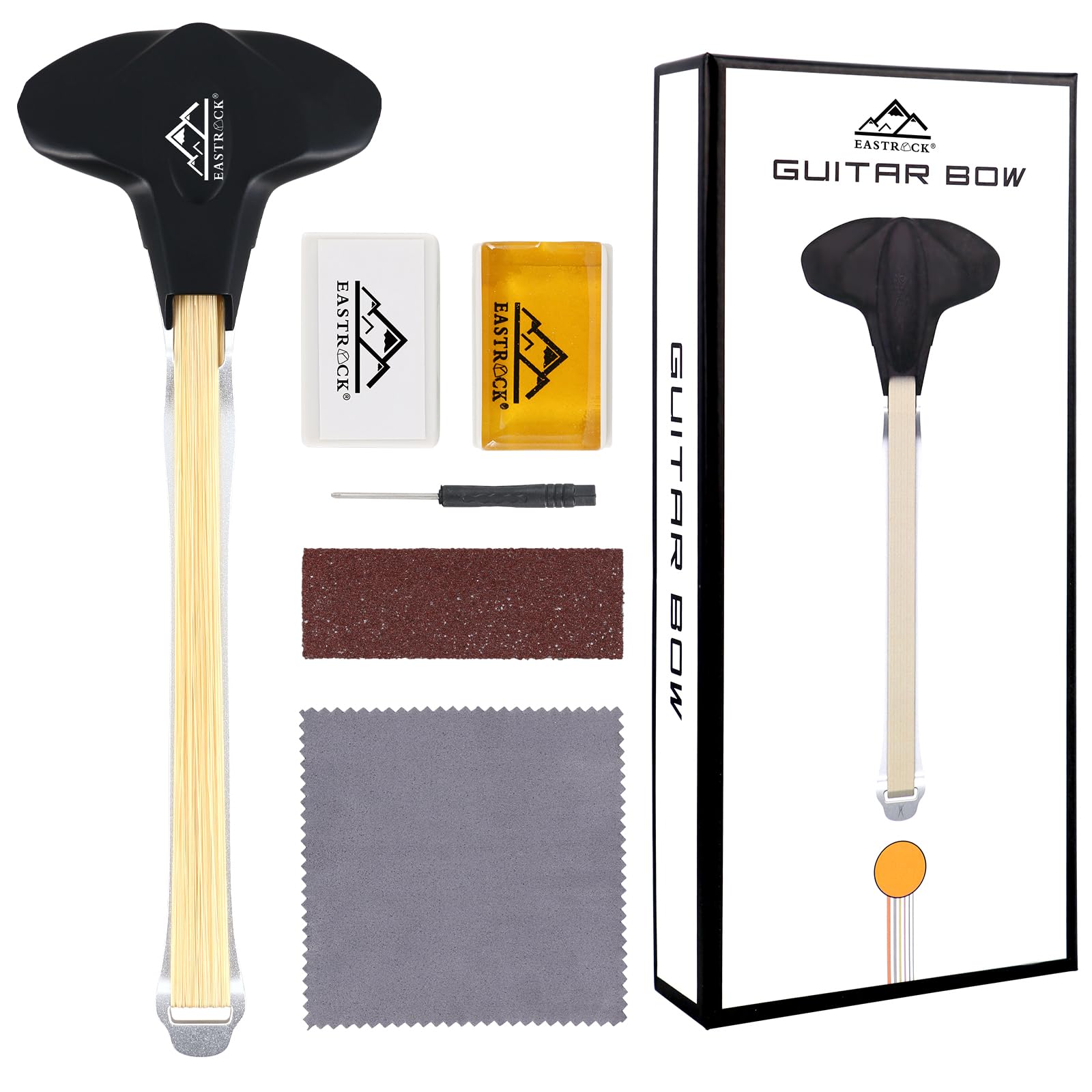 Eastrock Guitar Bow, 2-In-1 Real Horsehair Guitar Bow For Acoustic, Create Violin & Cello-Like Sounds, Christmas Birthday Gift F