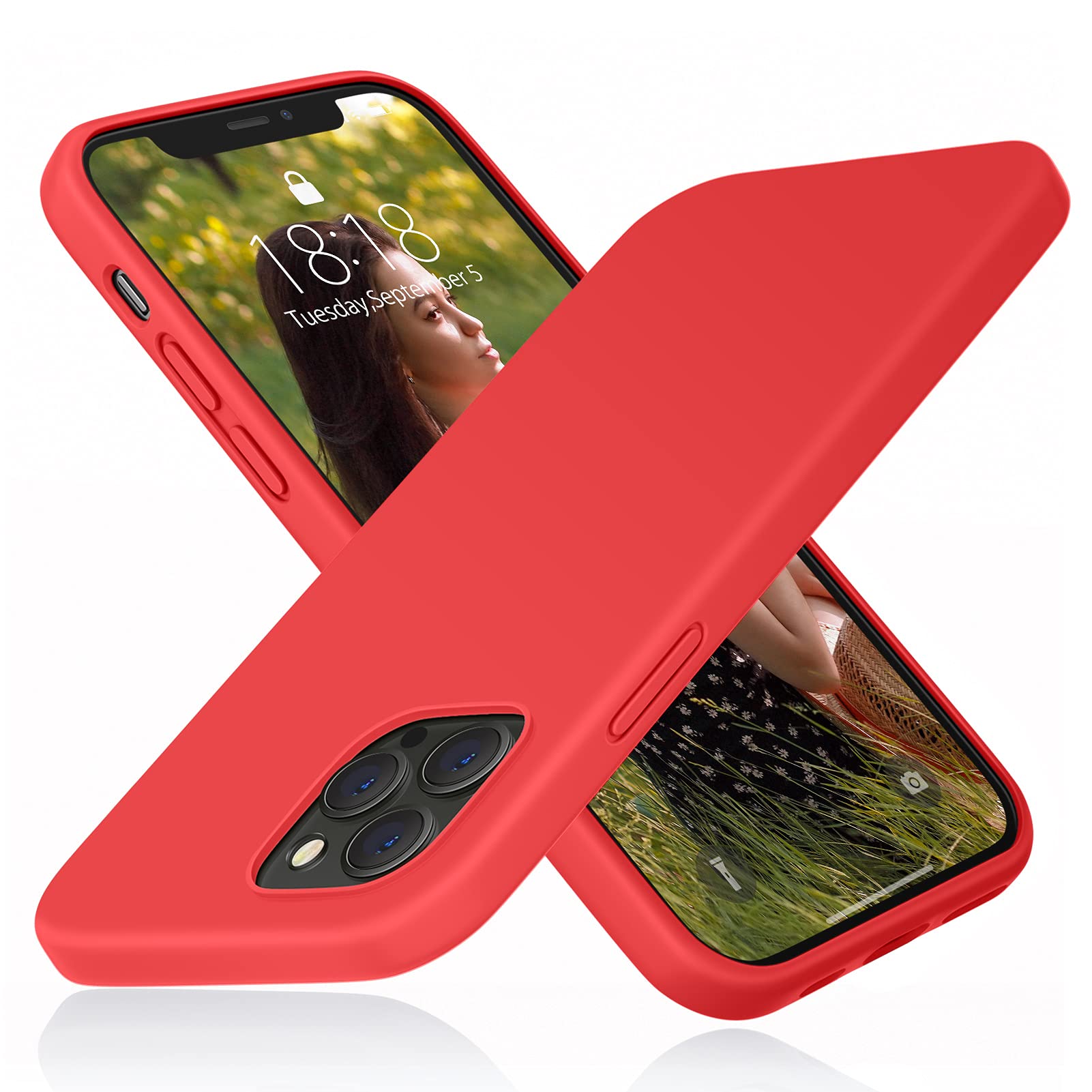 Dtto Compatible With Iphone 1212 Pro Case Shockproof Silicone Romance Series] Cover Enhanced Camera And Screen Protection] With