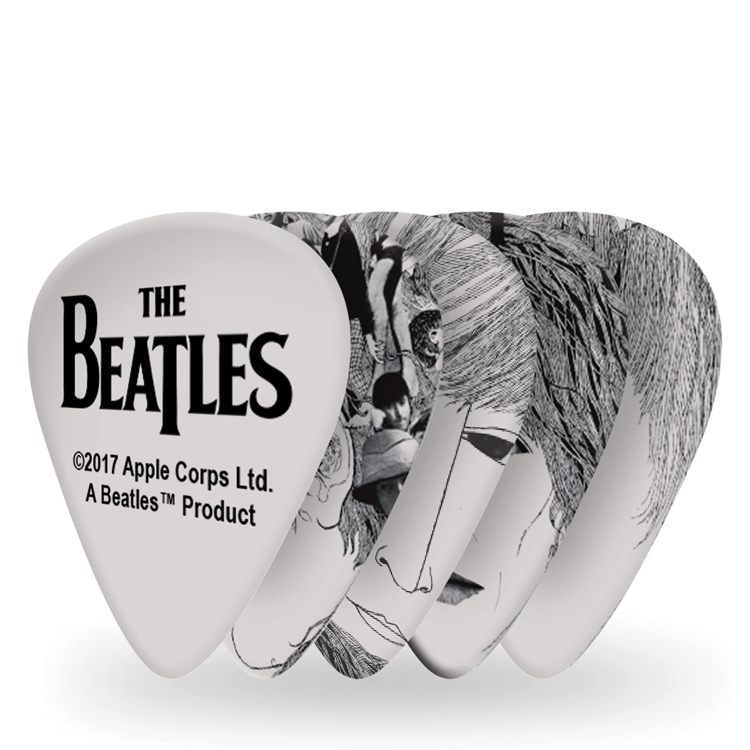 Daddario Accessories Beatles Guitar Picks - The Beatles Collectable Guitar Picks - Revolver, 10 Pack, Light