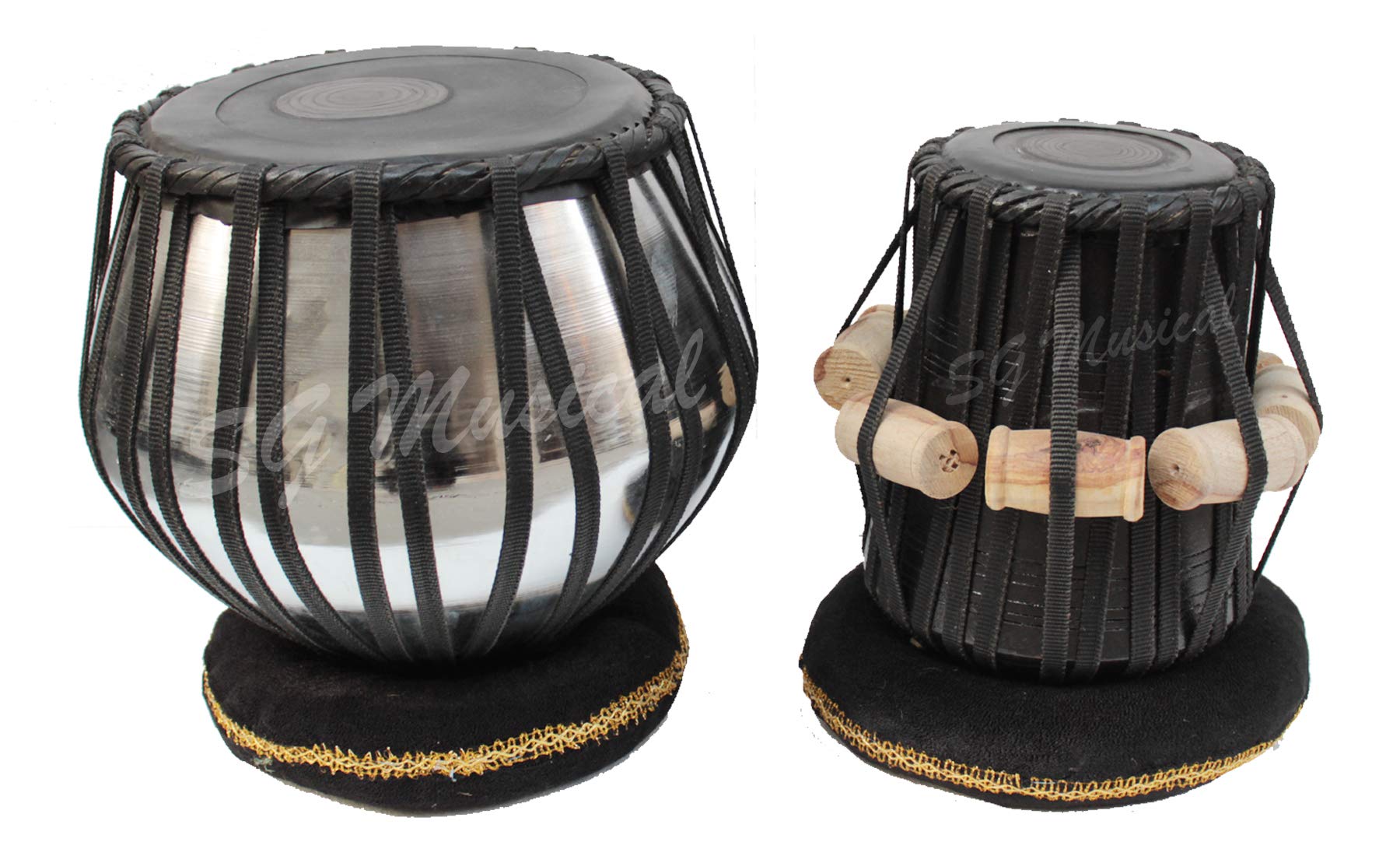Sg Musical Handmade Black Puddi Tabla Set