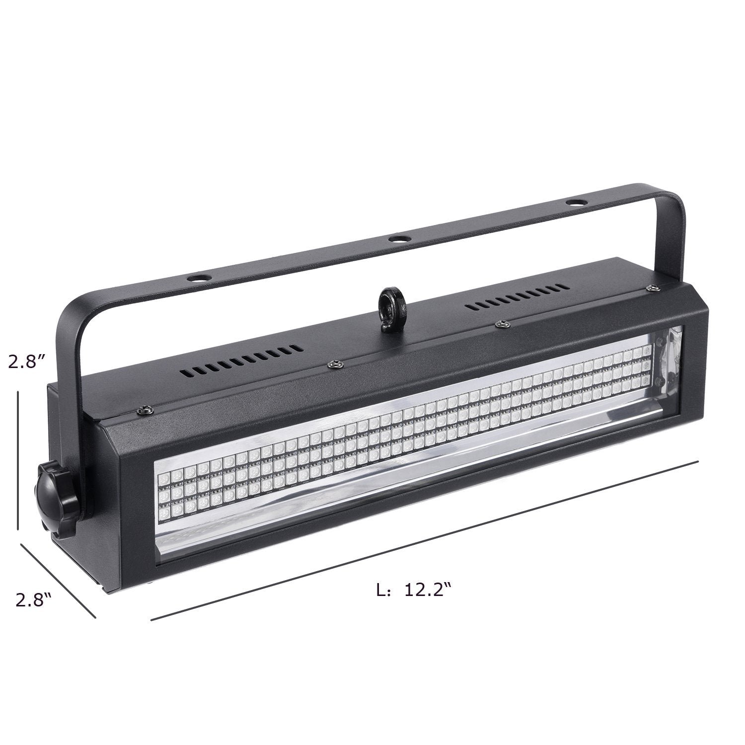 MFL. S100 Strobe Light 132-LED RGB Stage Lighting Strobe Blinder and Wash Light DJ Disco Lights Sound Activated Modes DMX Contro