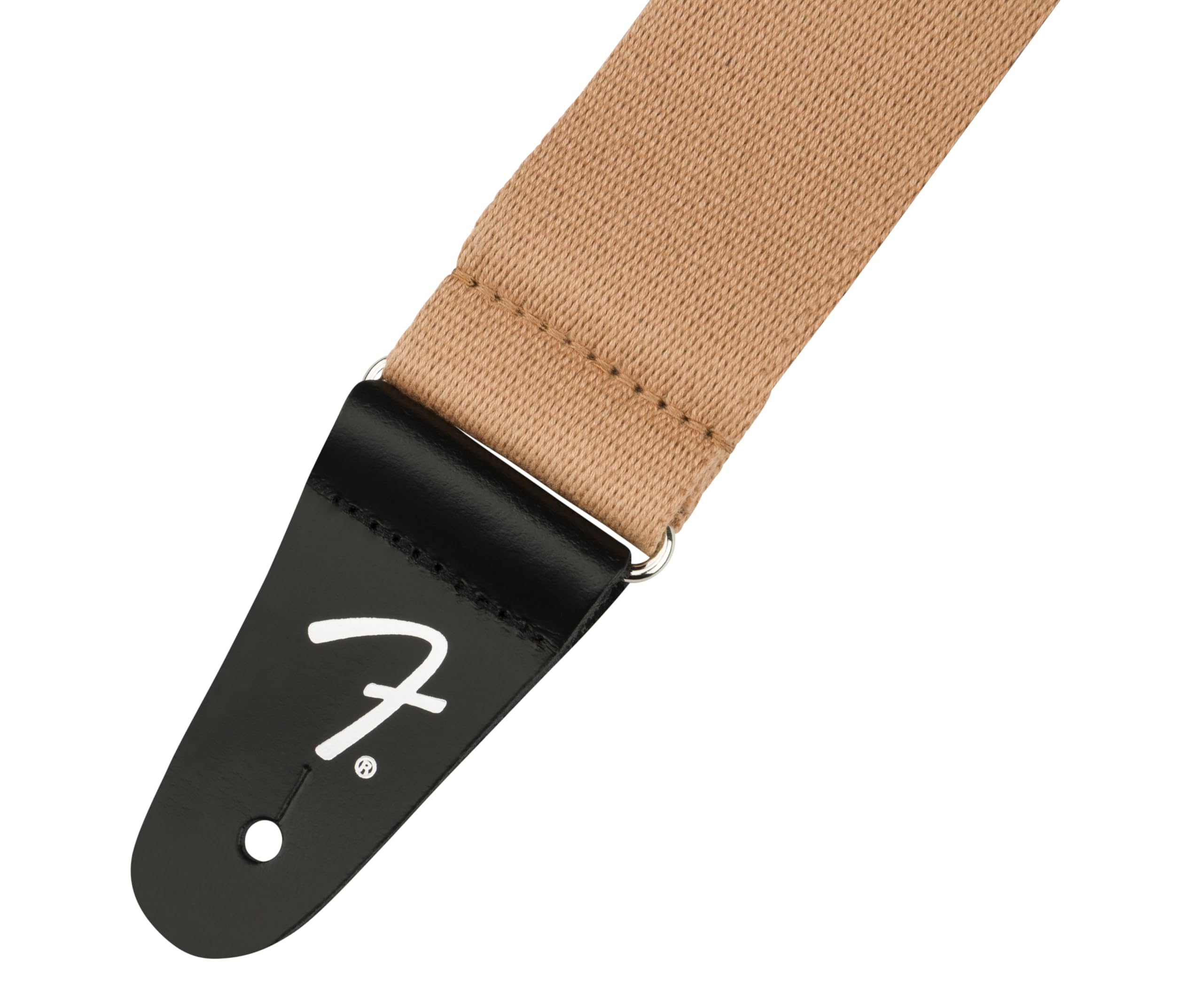 Fender SuperSoft Series Guitar Strap, Adjustable from 34'' to 58'', Leather Ends, Toffee