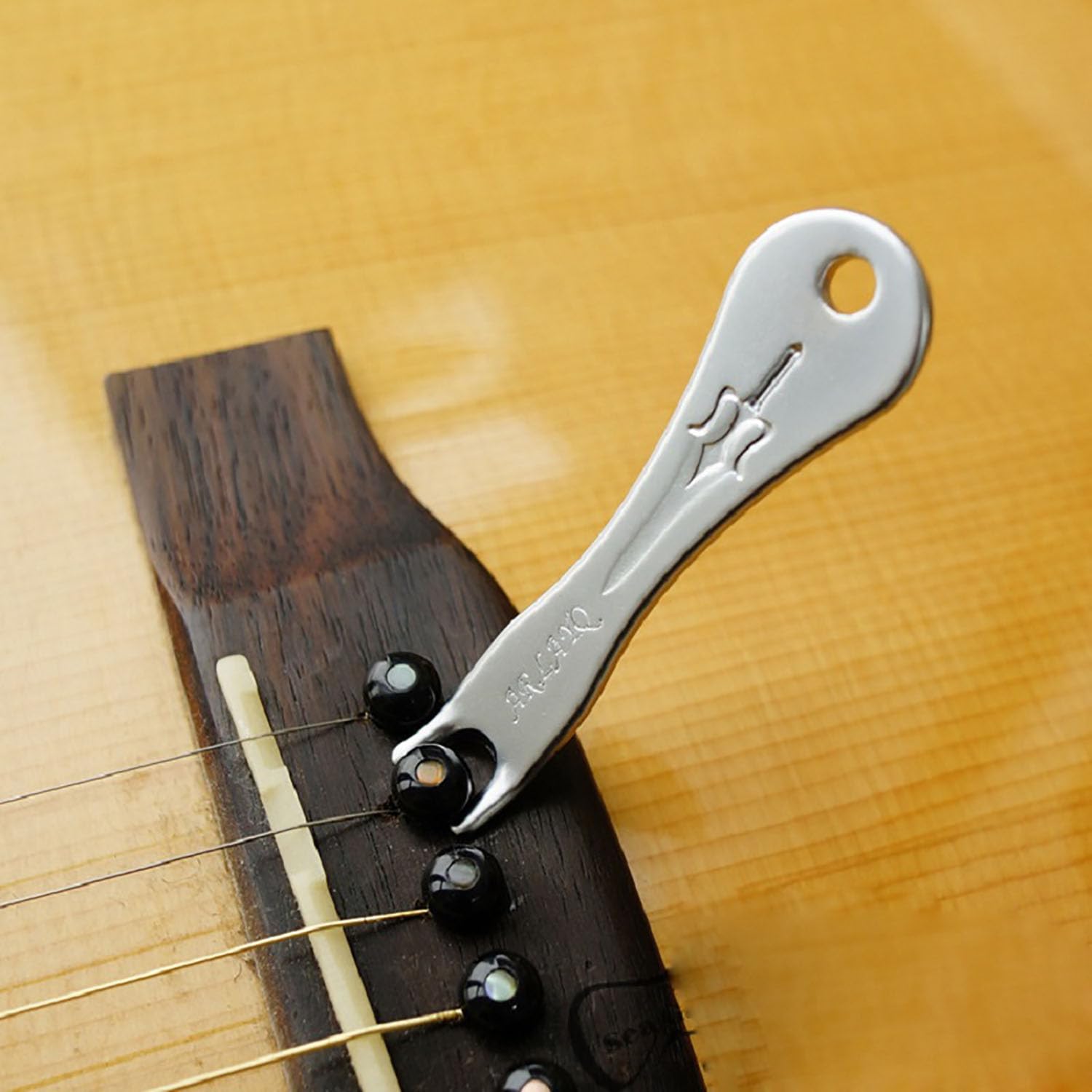 Yocimango-Red Bronze Acoustic Guitar Bridge Pins Puller Peg Removers, Acoustic Guitar Bridge Pins Pullers - Strings Change, Inst