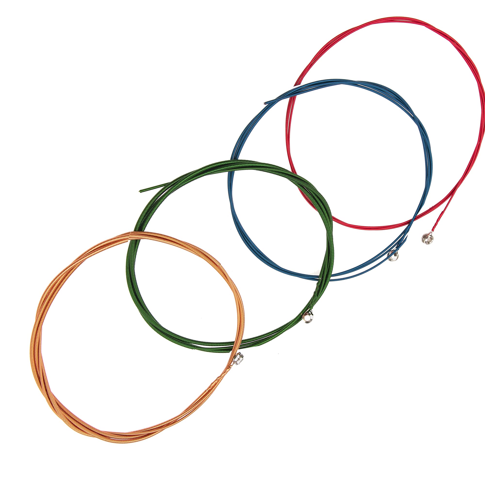 Yootones 4Pcs 4String Bass Strings 44-100 Gauges Electric Bass 4 Color steel String Compatible with Bass Electric Bass Parts (Co